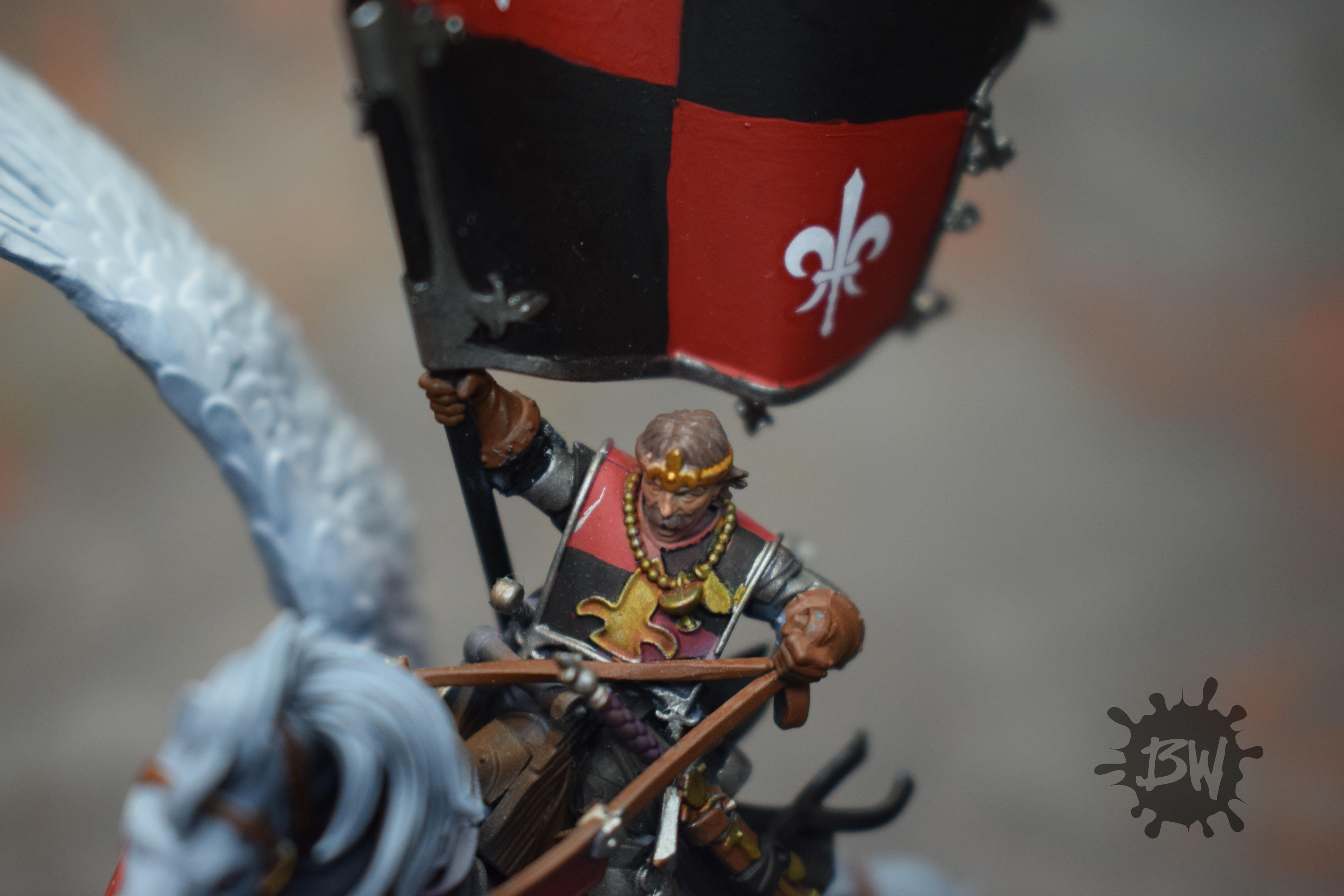 Battle Standard Bearer On Royal Pegasus, Games Workshop, The Old World, Warhammer Fantasy