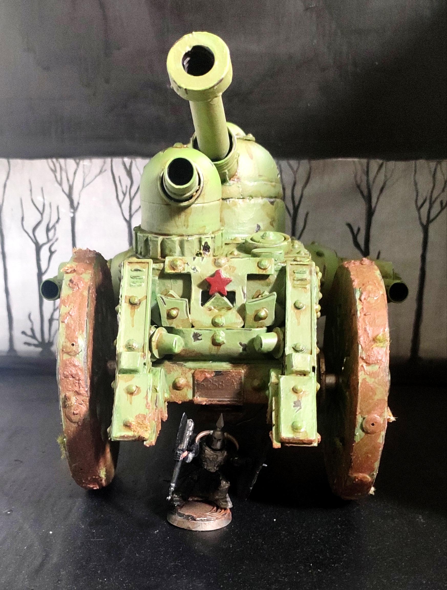 Armored Vehicle, Battle Damage, Heavy Support, Mud, Scratch Build, Sponson, Tank, Tsar Tank, Weathered, Wheeled, Wooden