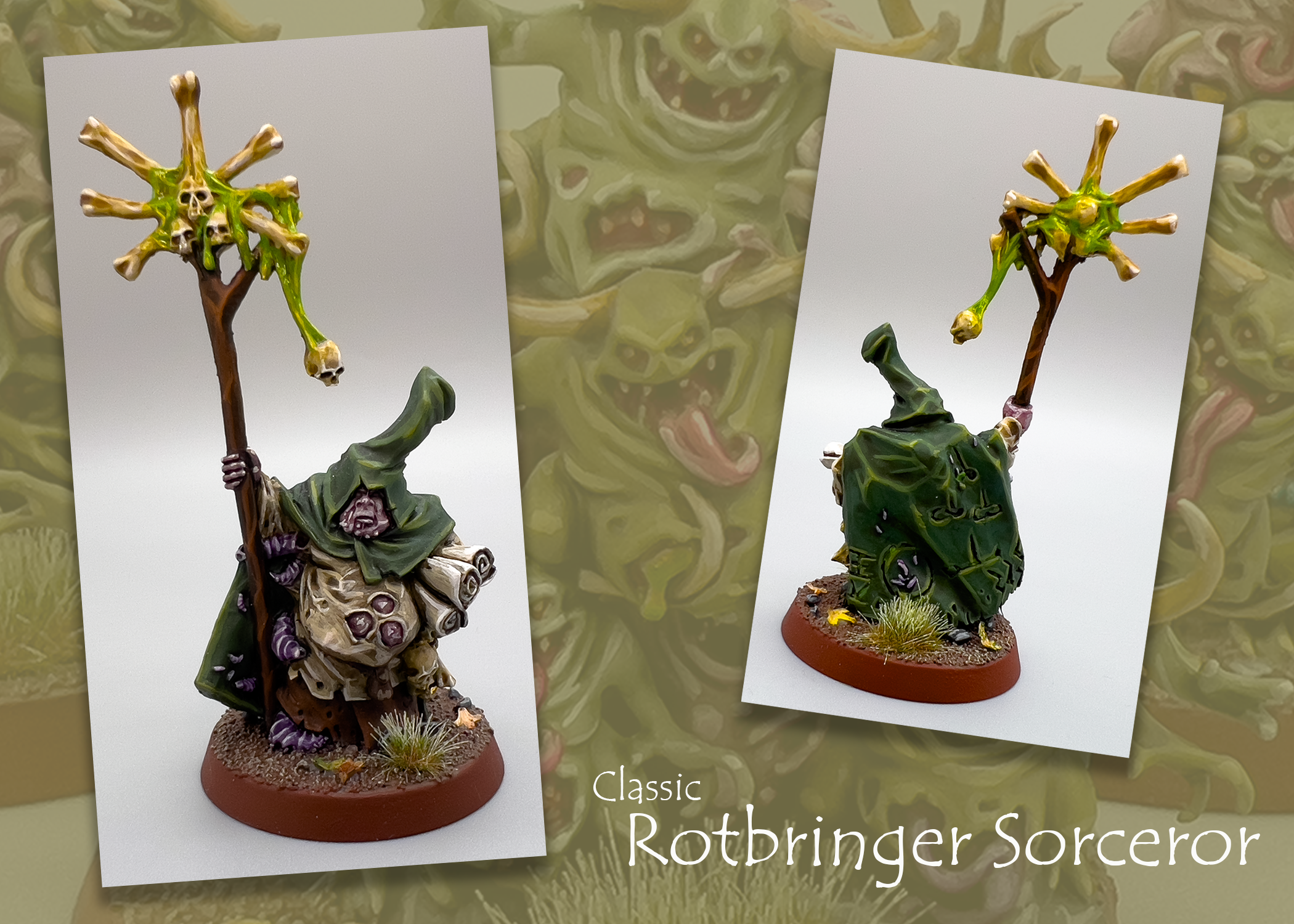 Age Of Sigmar, Finecast, Maggotkin Of Nurgle, Rotbringer Sorceror