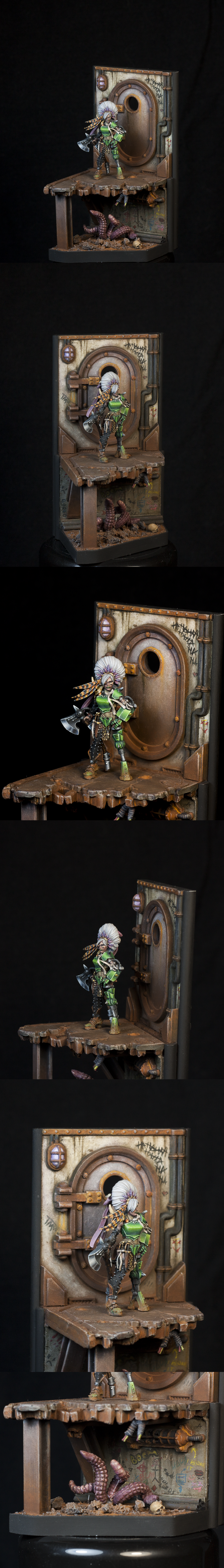 Belladonna, Escher, Necromunda, Warhammer 40,000, Warhammer Fantasy, Warriors