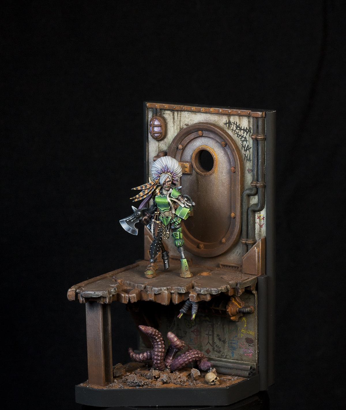 Belladonna, Escher, Necromunda, Warhammer 40,000, Warhammer Fantasy, Warriors
