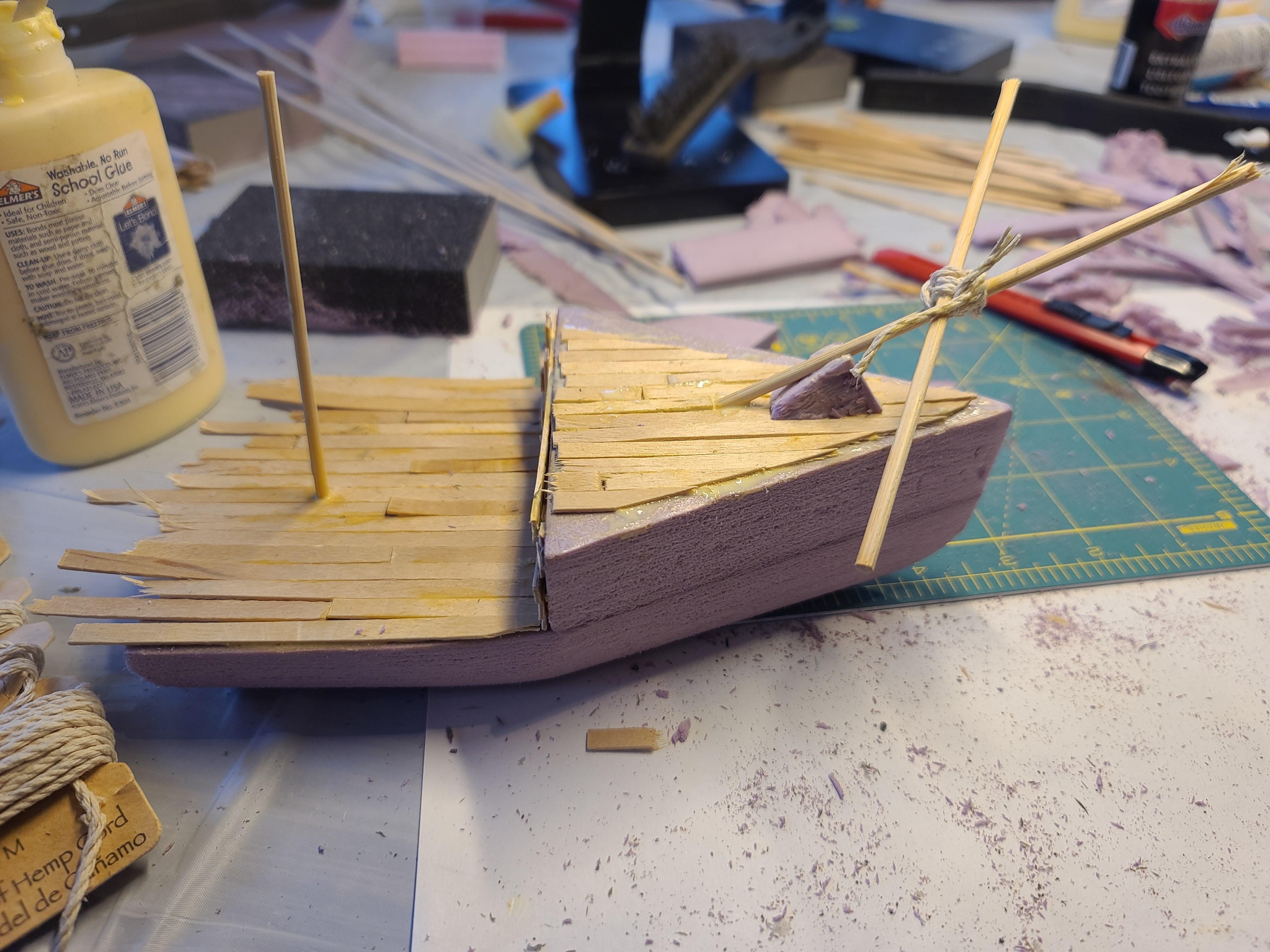 Class, Historicon 2024, Pink Foam Ship, Scratch Build, Terrain