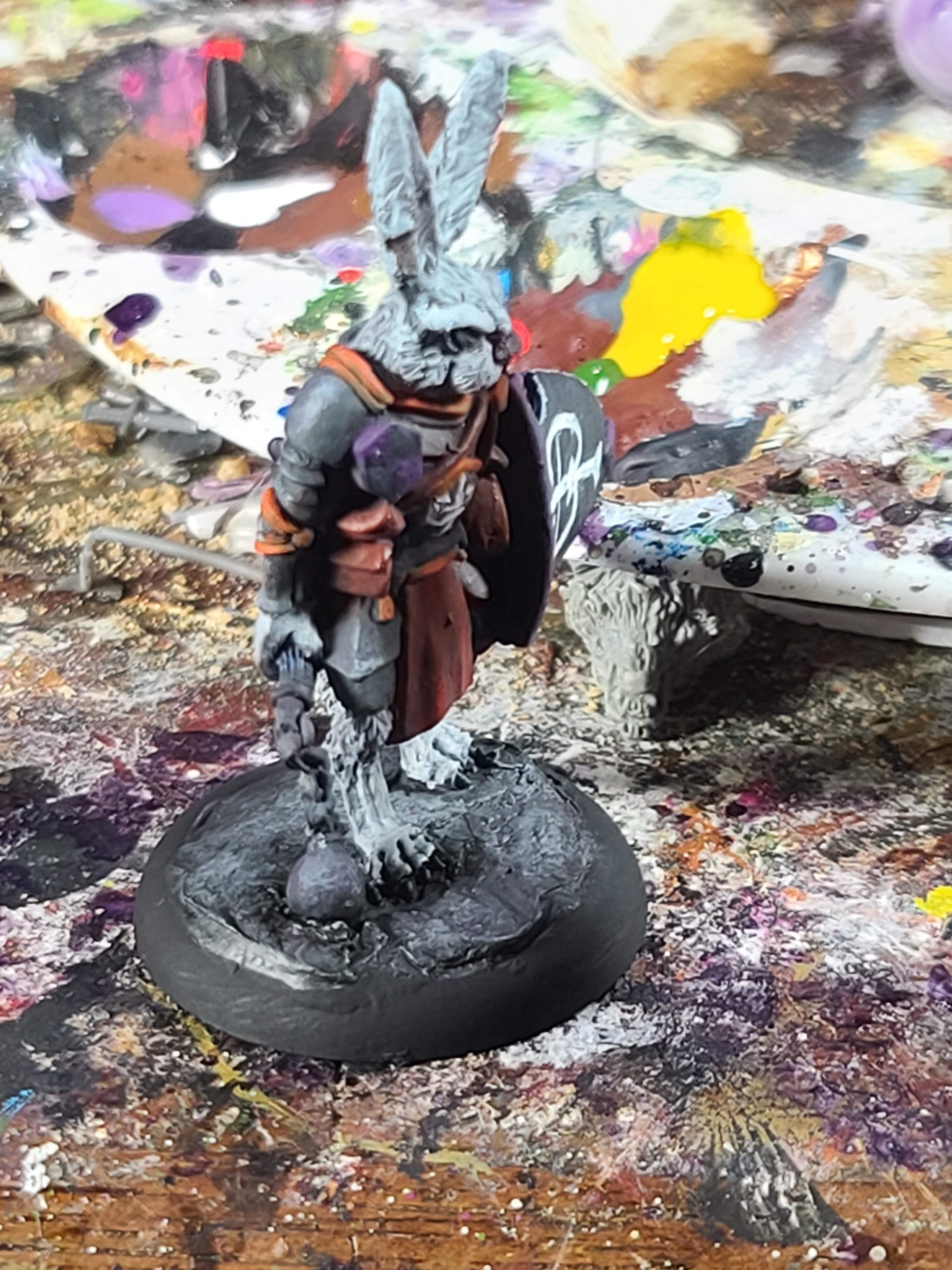 Animal Adventurers, Burrows And Badgers, Dungeons And Dragons, Flail, Gtg, Oathsworn Miniatures, Rabbit, Warriors