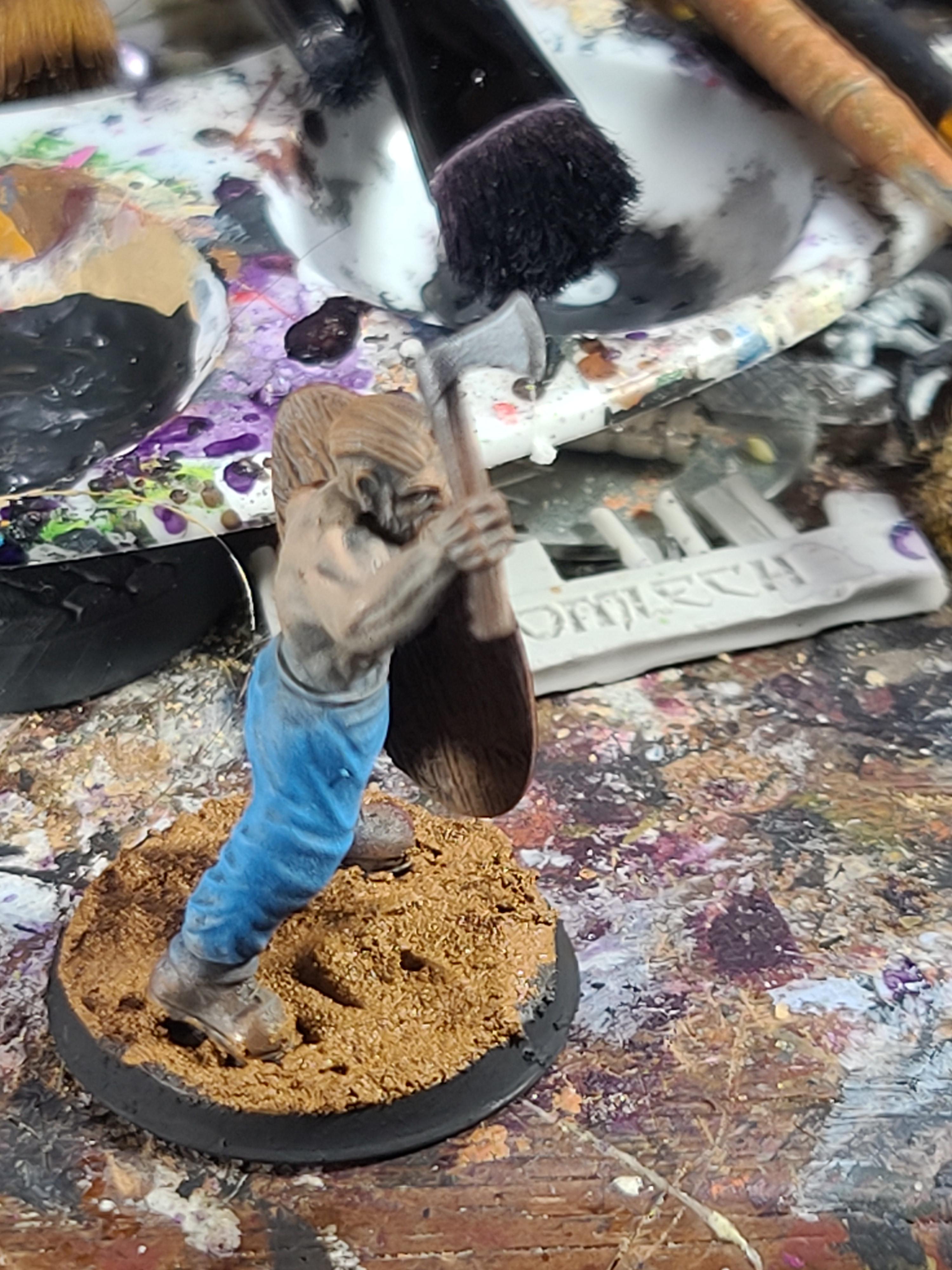 28mm, 3d Print, Celt, Class Mini, Drybrushing, Historicon 2024, Unknown Designer