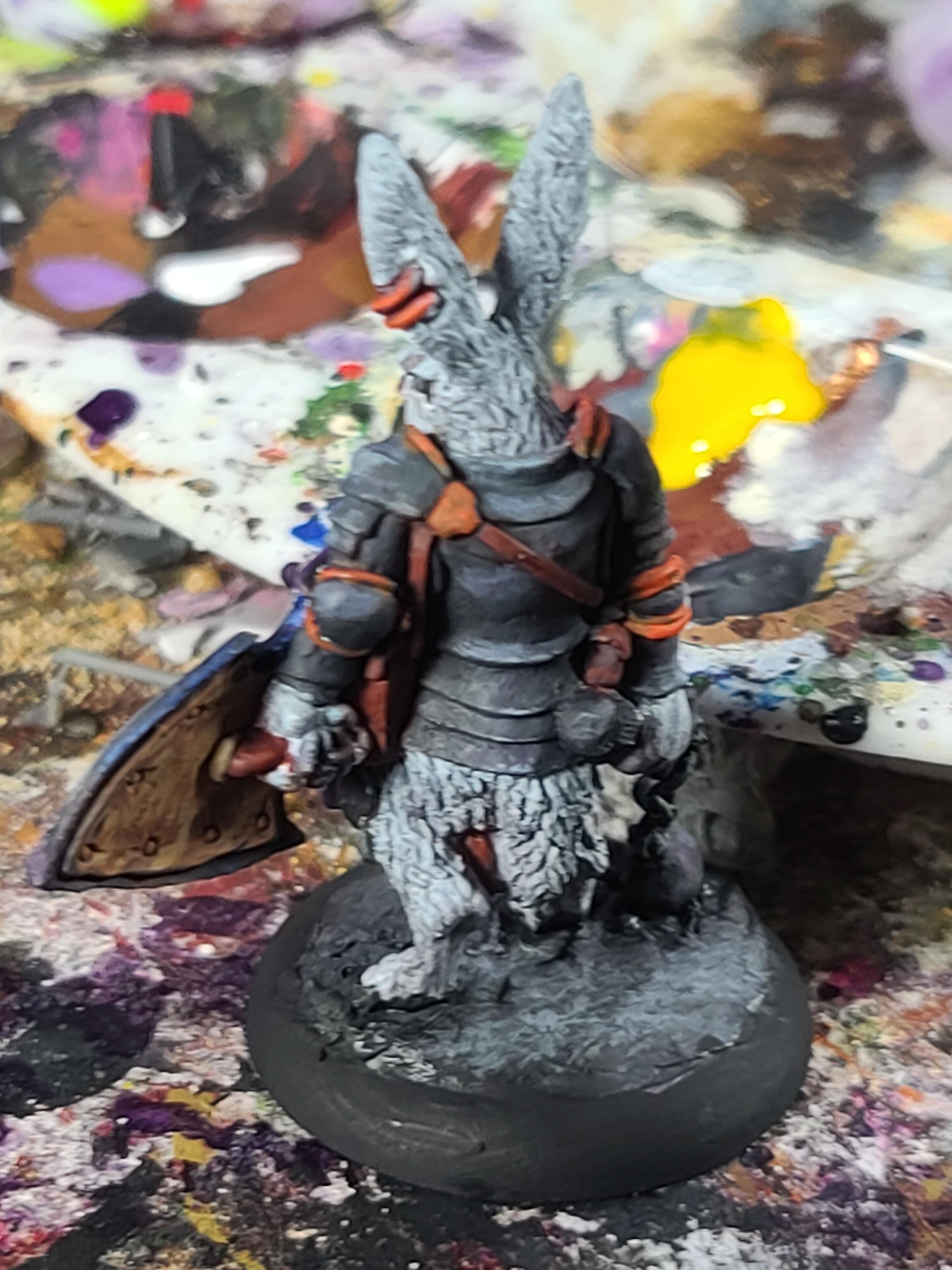 Animal Adventurers, Burrows And Badgers, Dungeons And Dragons, Flail, Gtg, Oathsworn Miniatures, Rabbit, Warriors