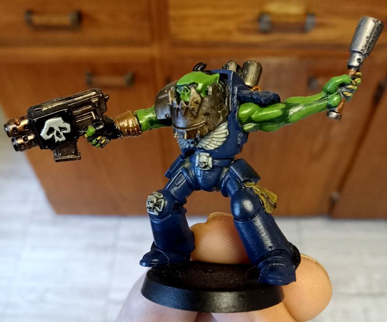 Conversion, Goff, Goffs, Greenskins, Kitbash, Looted, Orks, Space Marines, Terminator Armor, Ultramarines, Warhammer 40,000