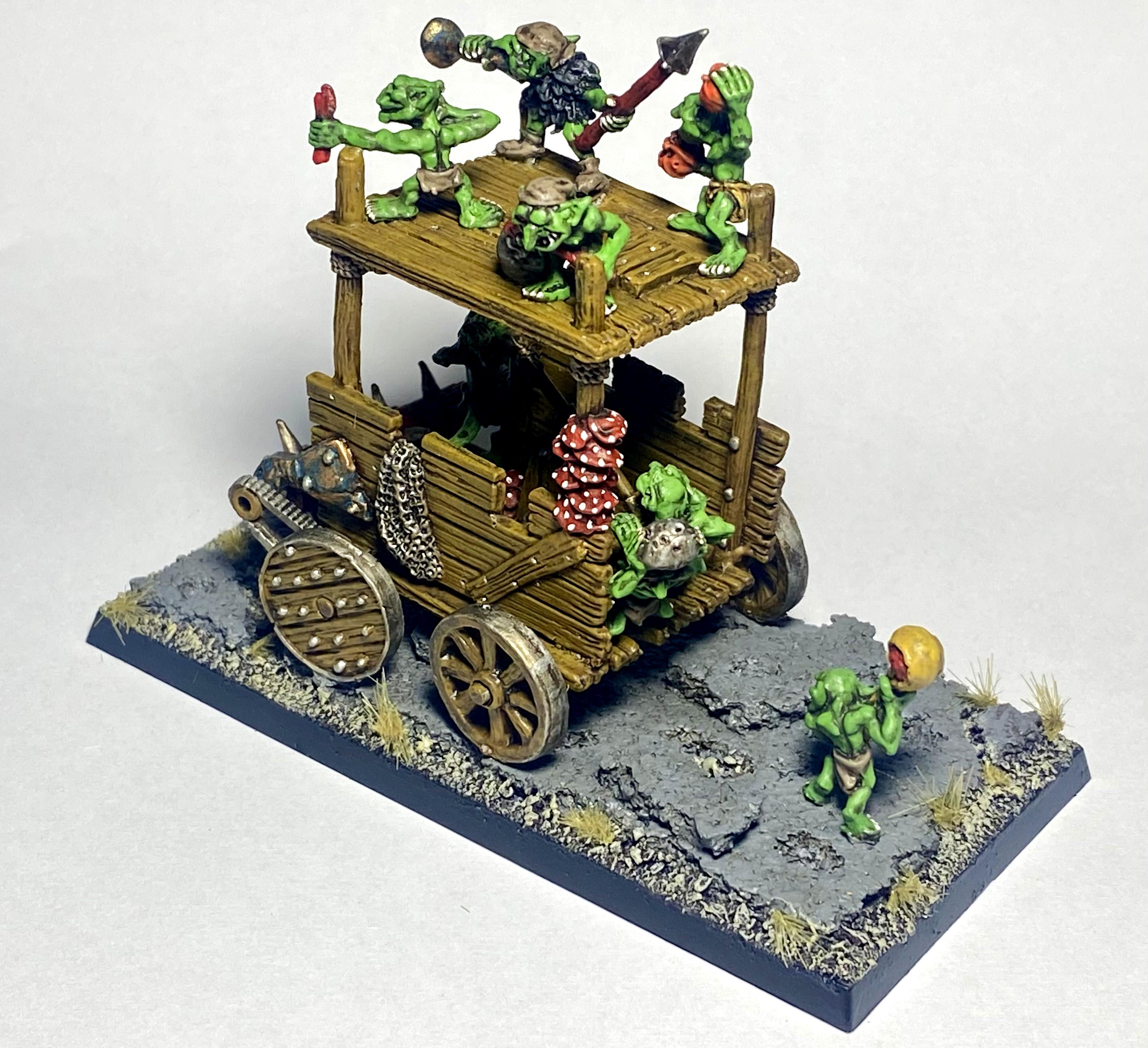 Chariot, Goblin Warhammer The Old World, Night Goblins, Orcs And Goblins, Pump Wagon, Snotling, Warhammer Fantasy, Wfb, Wtow