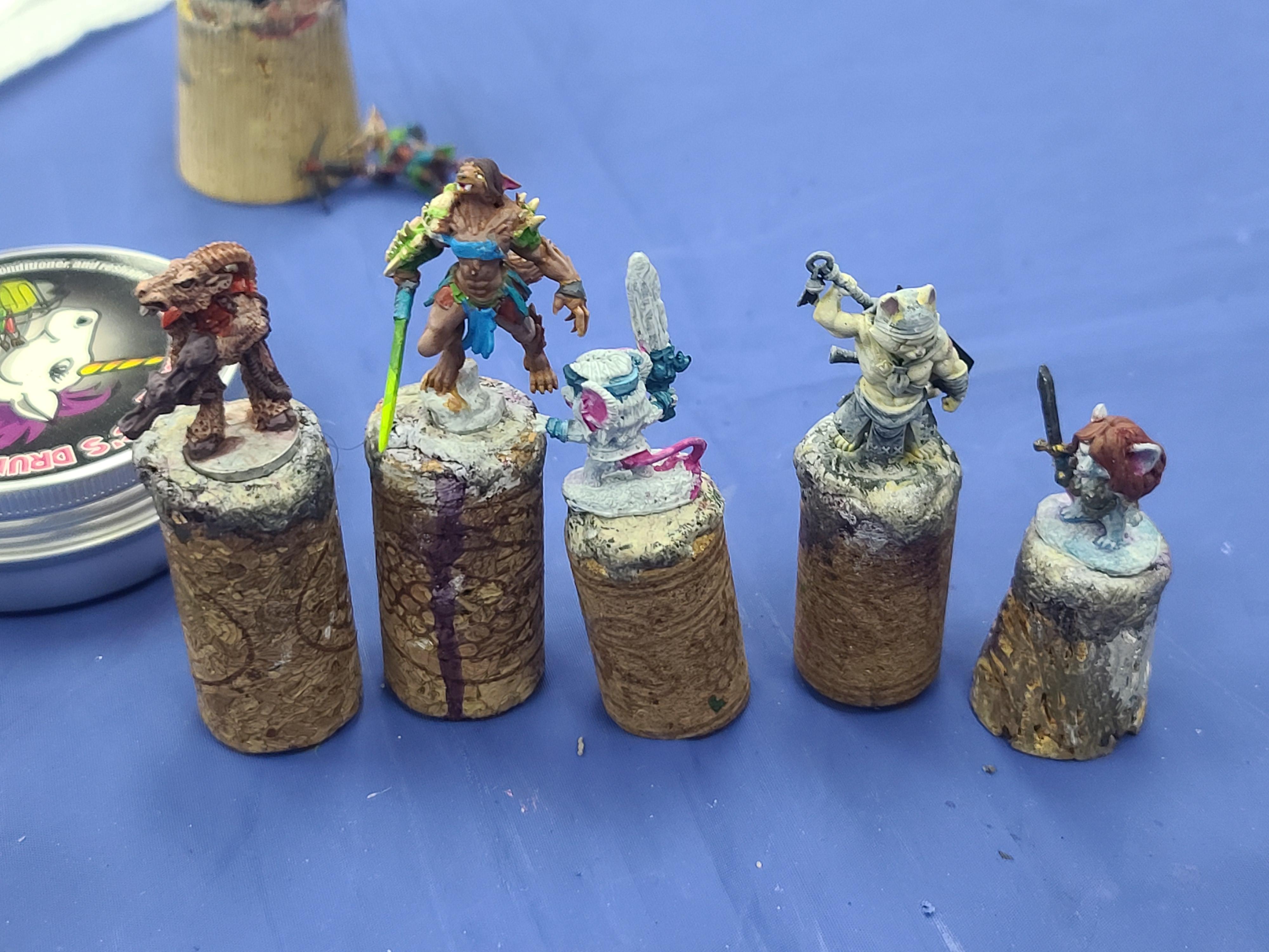Animal Adventurers, Cat Warrior, Catfolk, Dungeons And Dragons, Goat Man, Mouslings, Reaper Miniatures, Rn Estudio, Velrock Miniatures, Werewolf