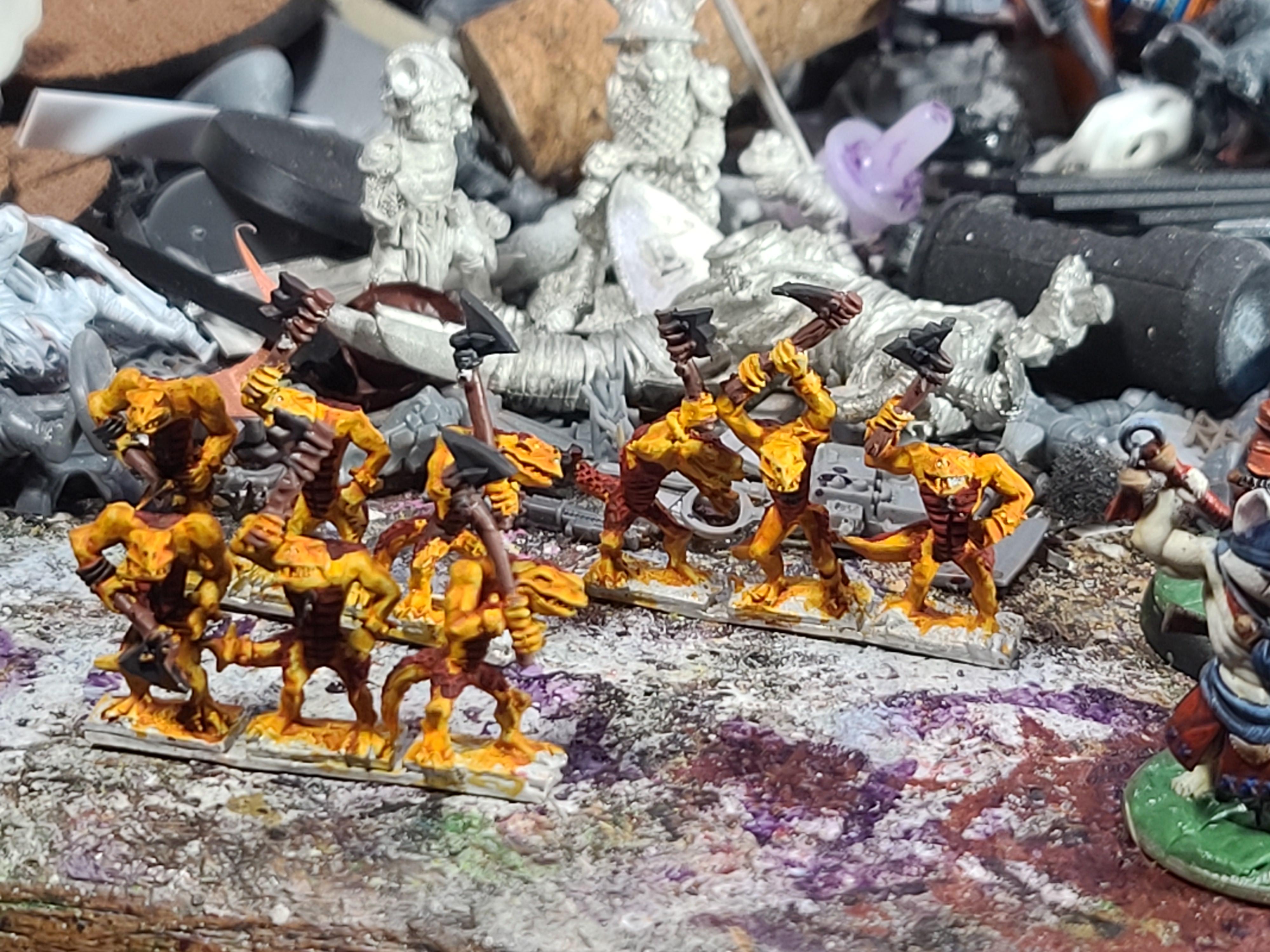 10mm, Games Workshop, Kroxigor, Lizardmen, Metal, Warmaster