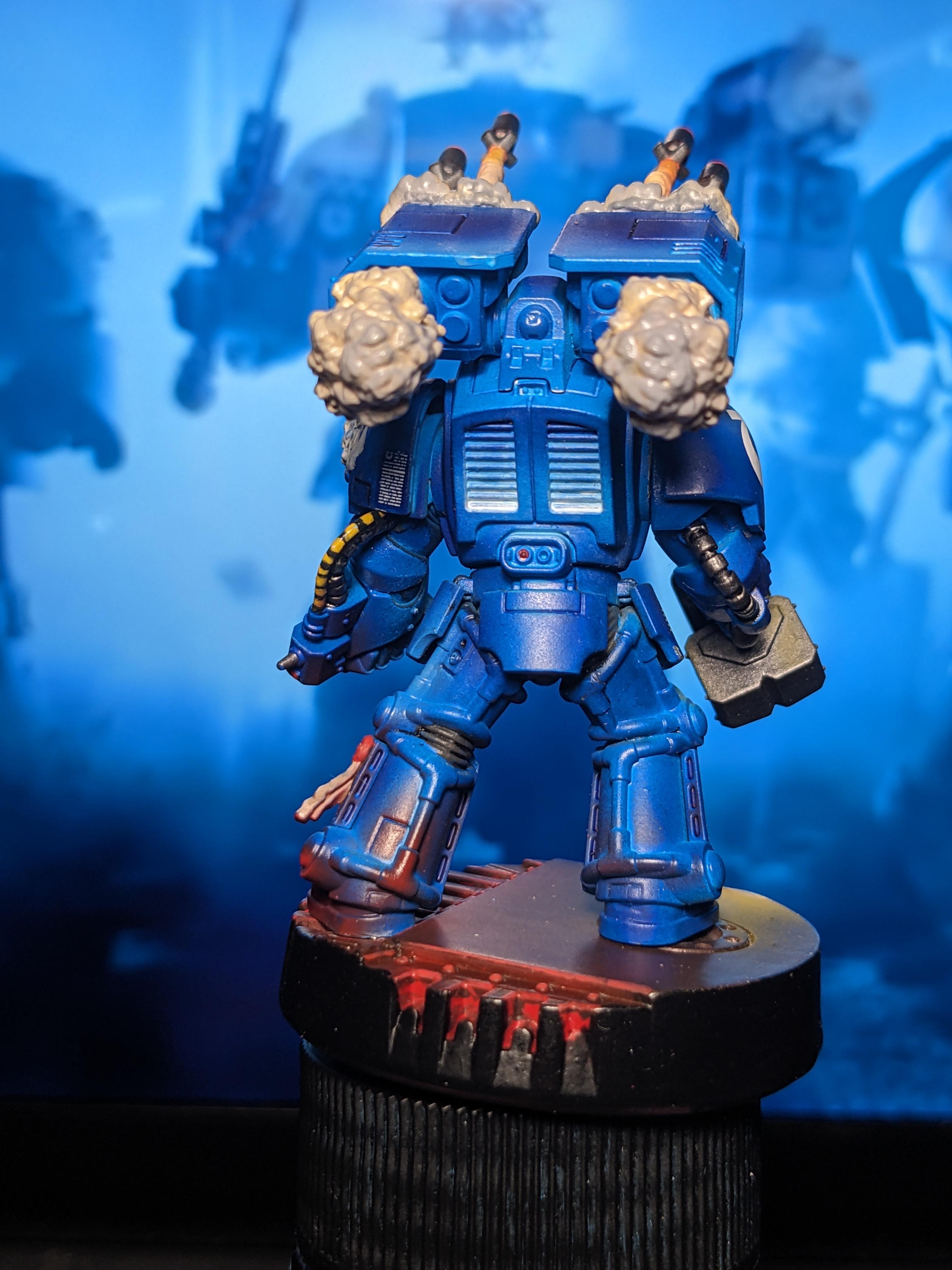 Cyclone Launcher, Heavy Weapon, Rockets, Space Hulk, Space Marines, Terminator Armor, Ultramarines, Warhammer 40,000