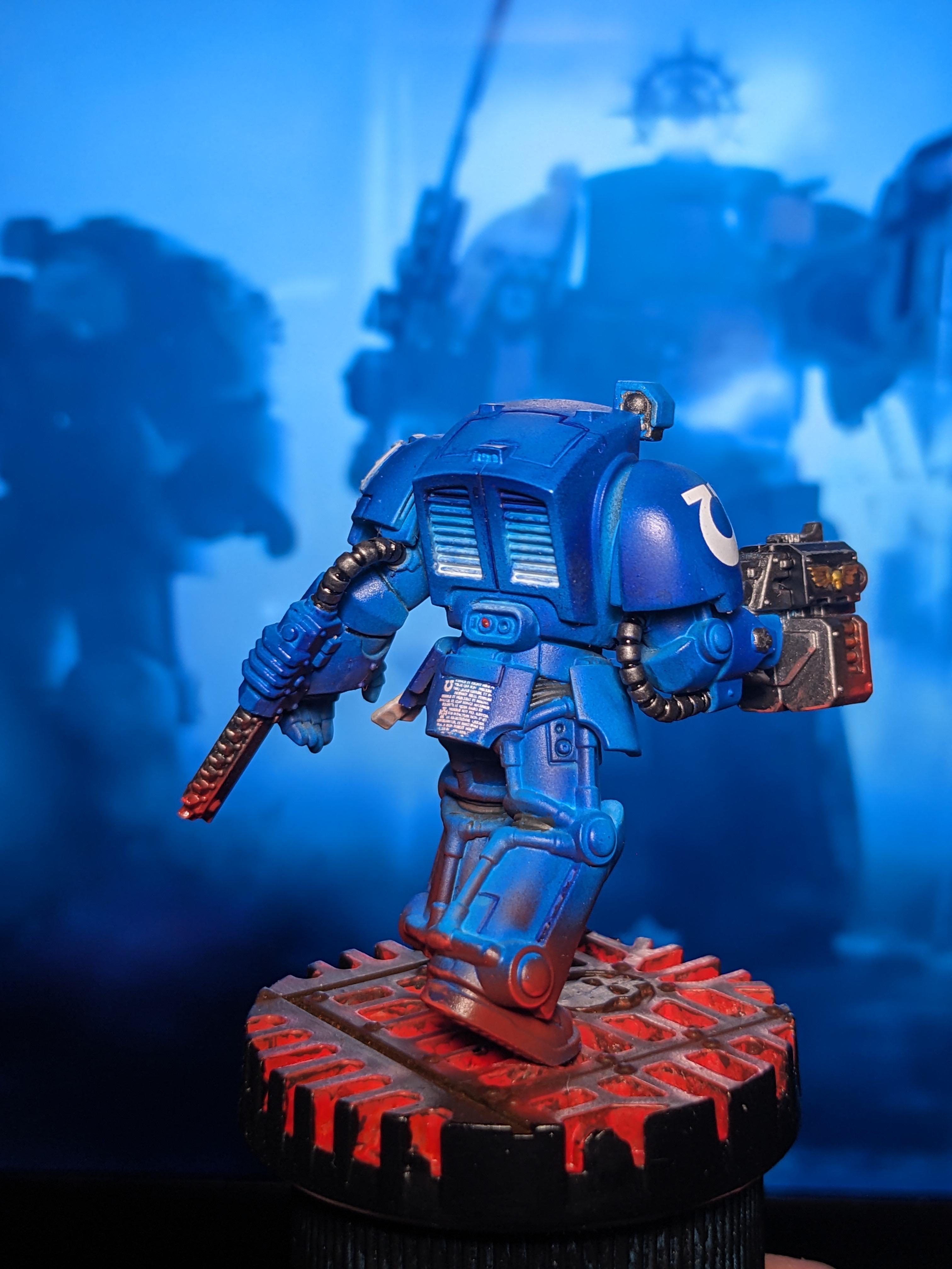 Sergeant, Space Hulk, Space Marines, Terminator Armor, Ultramarines, Warhammer 40,000