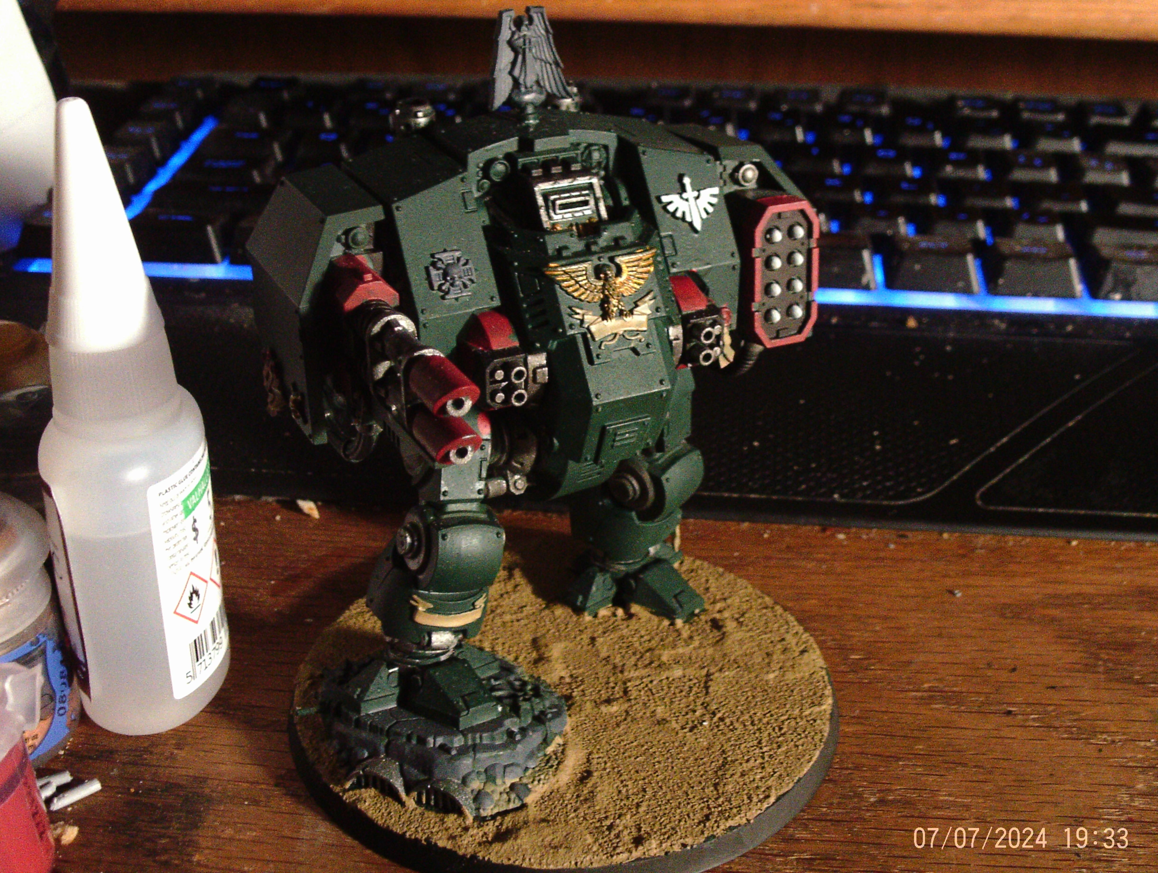 Dark Angels Dread, Ballistus Dreadnought WIP 1