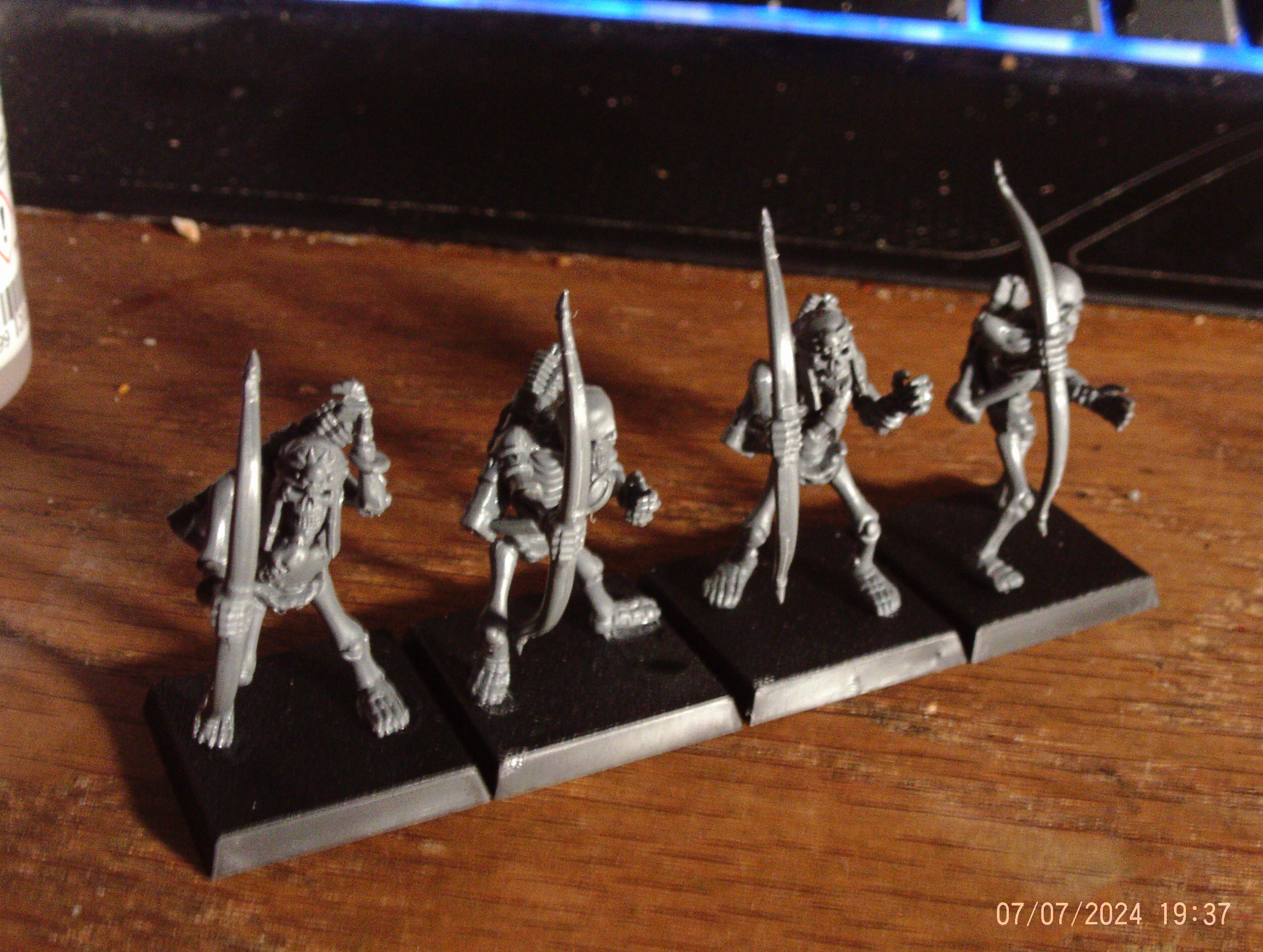 4 Skeleton Archers assembled