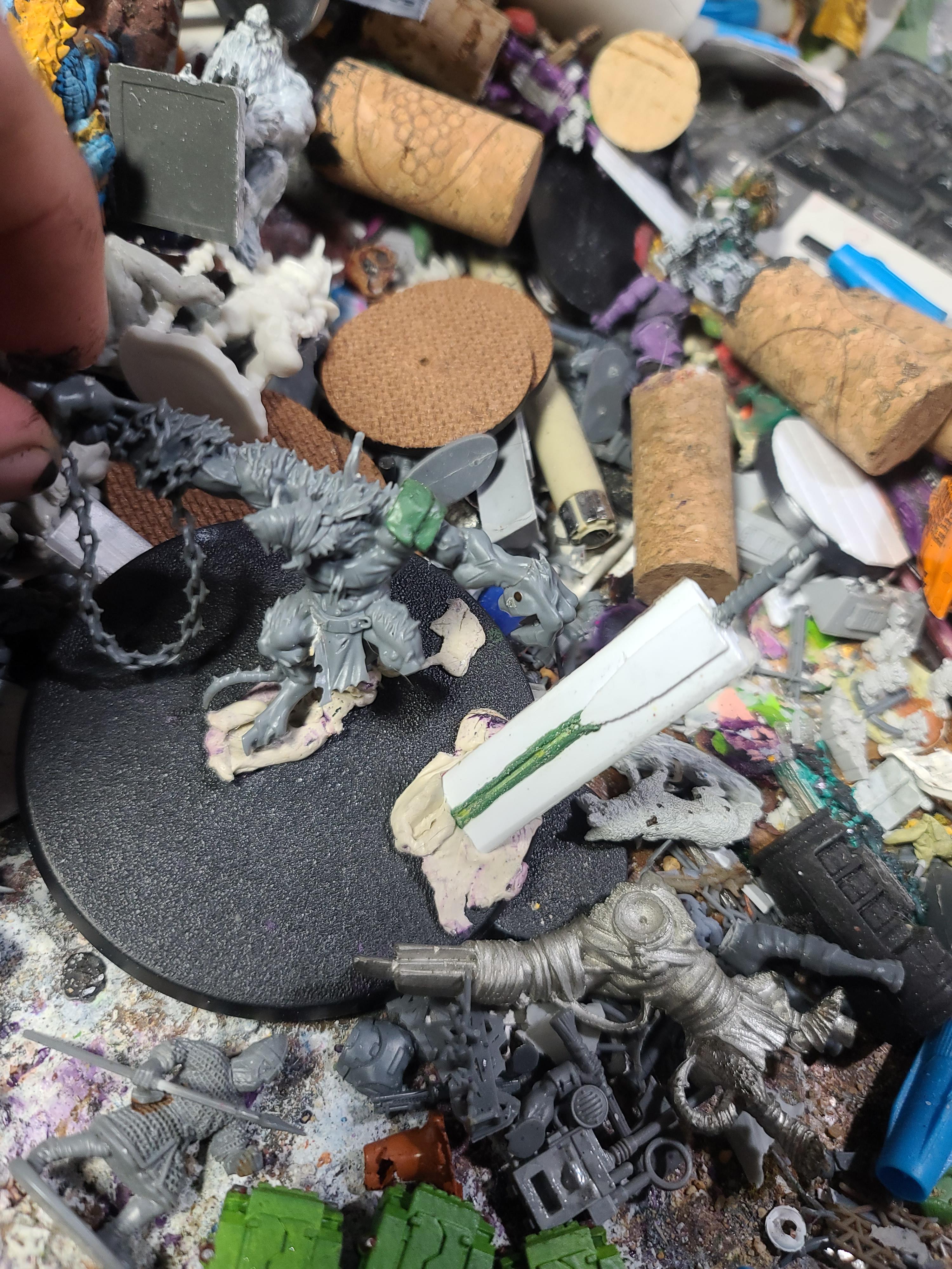 Brass Bull, Conversion, Games Workshop, Greenstuff, Rat Men, Skaven, Trench Crusade