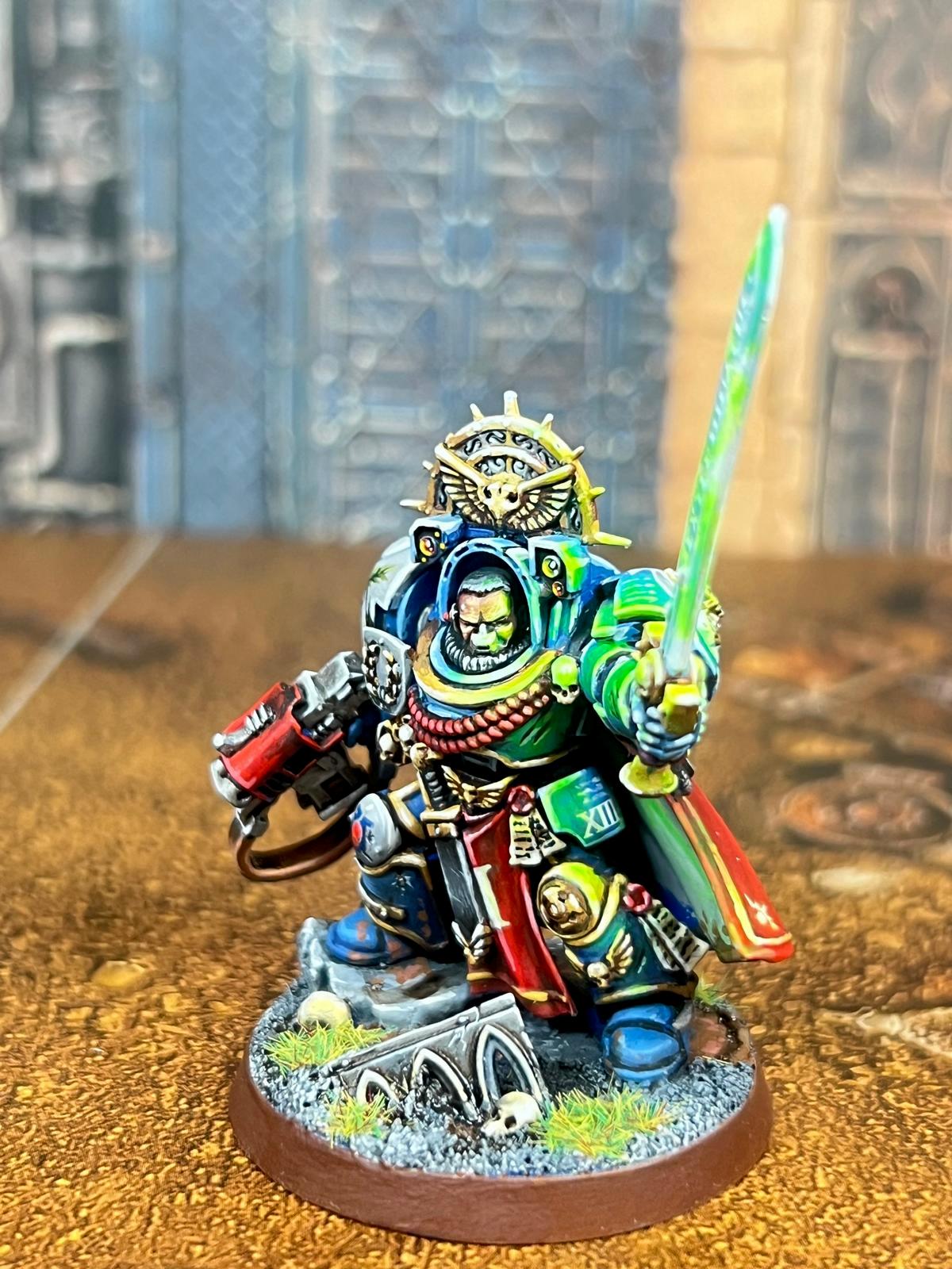 Captain, Power, Space, Space Marines, Sword, Warhammer 40,000