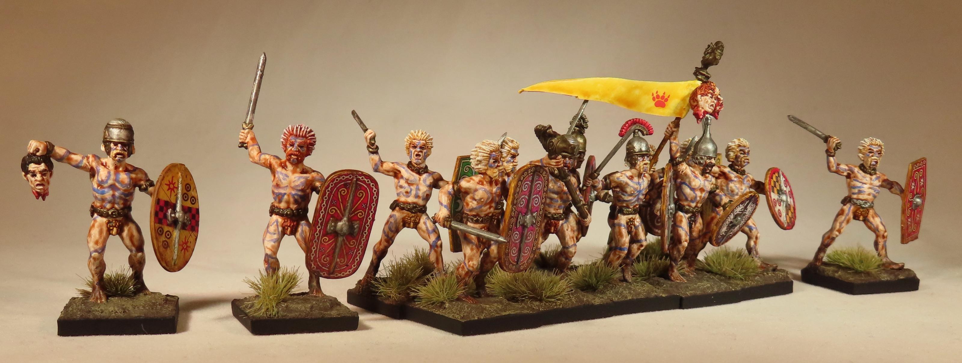 Celts, Gauls, Victrix Gallic Naked Fanatics, Victrix Gallic Shield Transfers 2, Woad Warriors