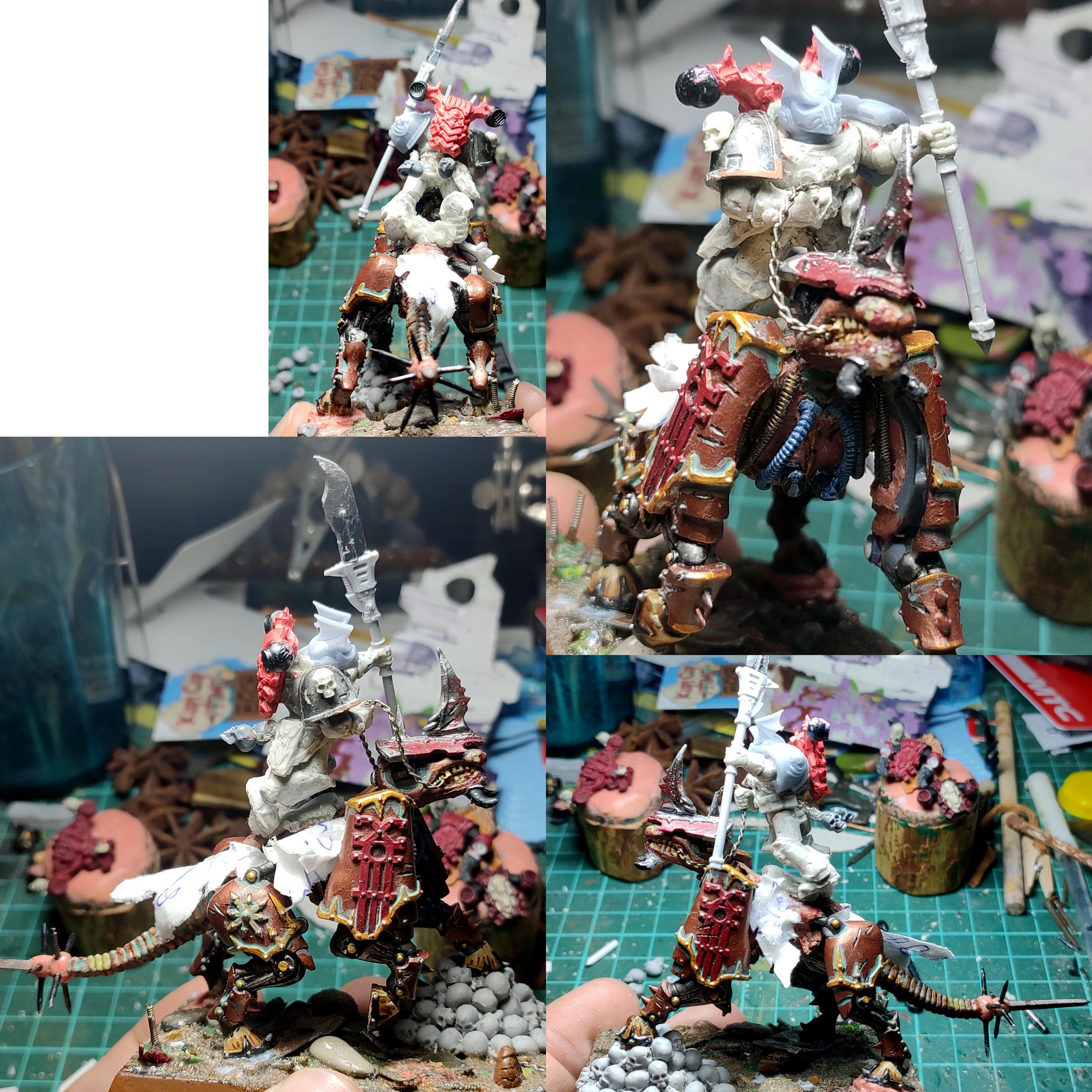 3d Print, Aspiring Champion, Ave Dominus Nox, Casting, Chaos, Chaos Space Marines, Chaos Undivided, Conversion, Glaive, Heresy, Heretic Astartes, Juggernaut, Kitbash, Night Lords, Putty, Rebuild, Scratch Build, Traitor Legions, Trophy, Warhammer 40,000, Work In Progress