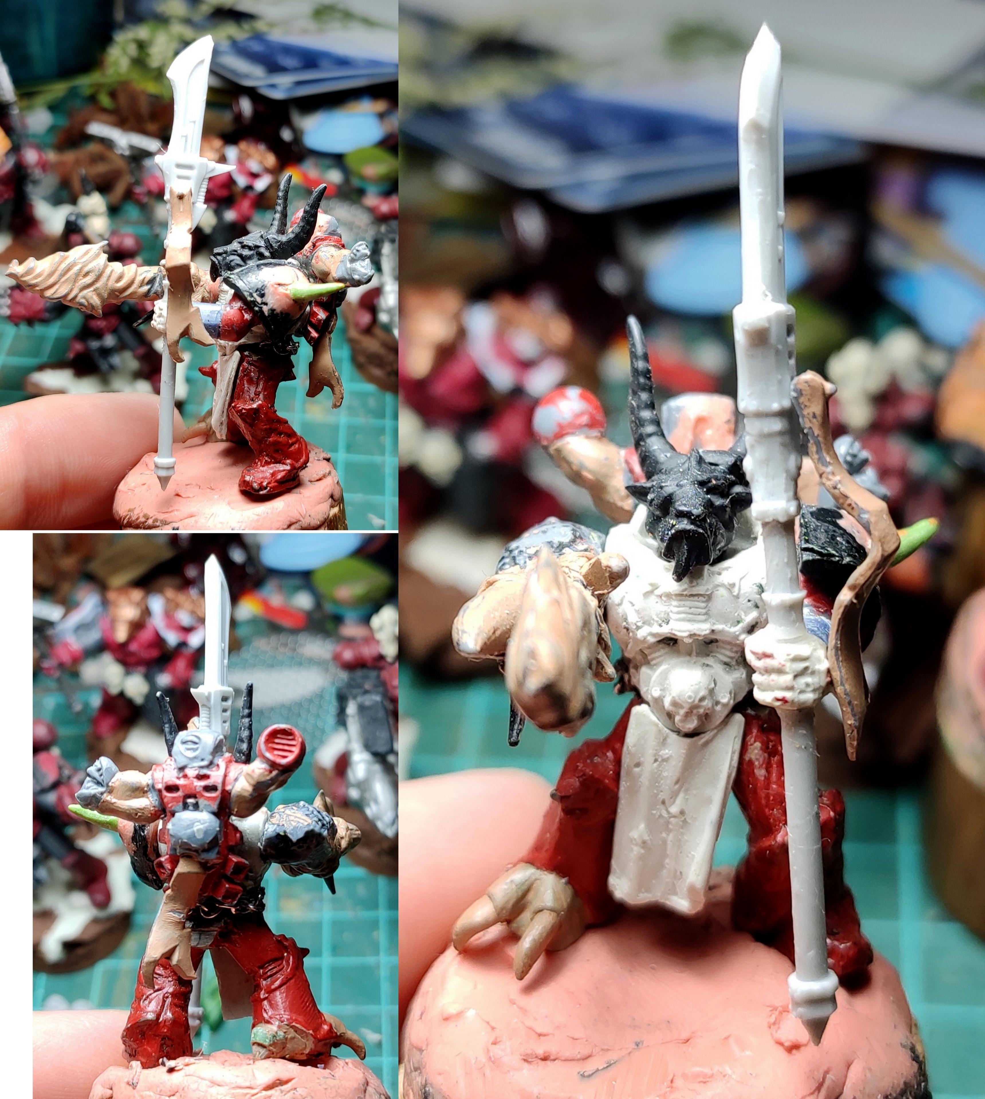 Casting, Champion, Chaos, Chaos Space Marines, Chaos Undivided, Conversion, Flames, Glaive, Greenstuff, Heresy, Heretic Astartes, Infantry, Possessed, Putty, Traitor Legions, Warhammer 40,000, Word Bearers, Work In Progress
