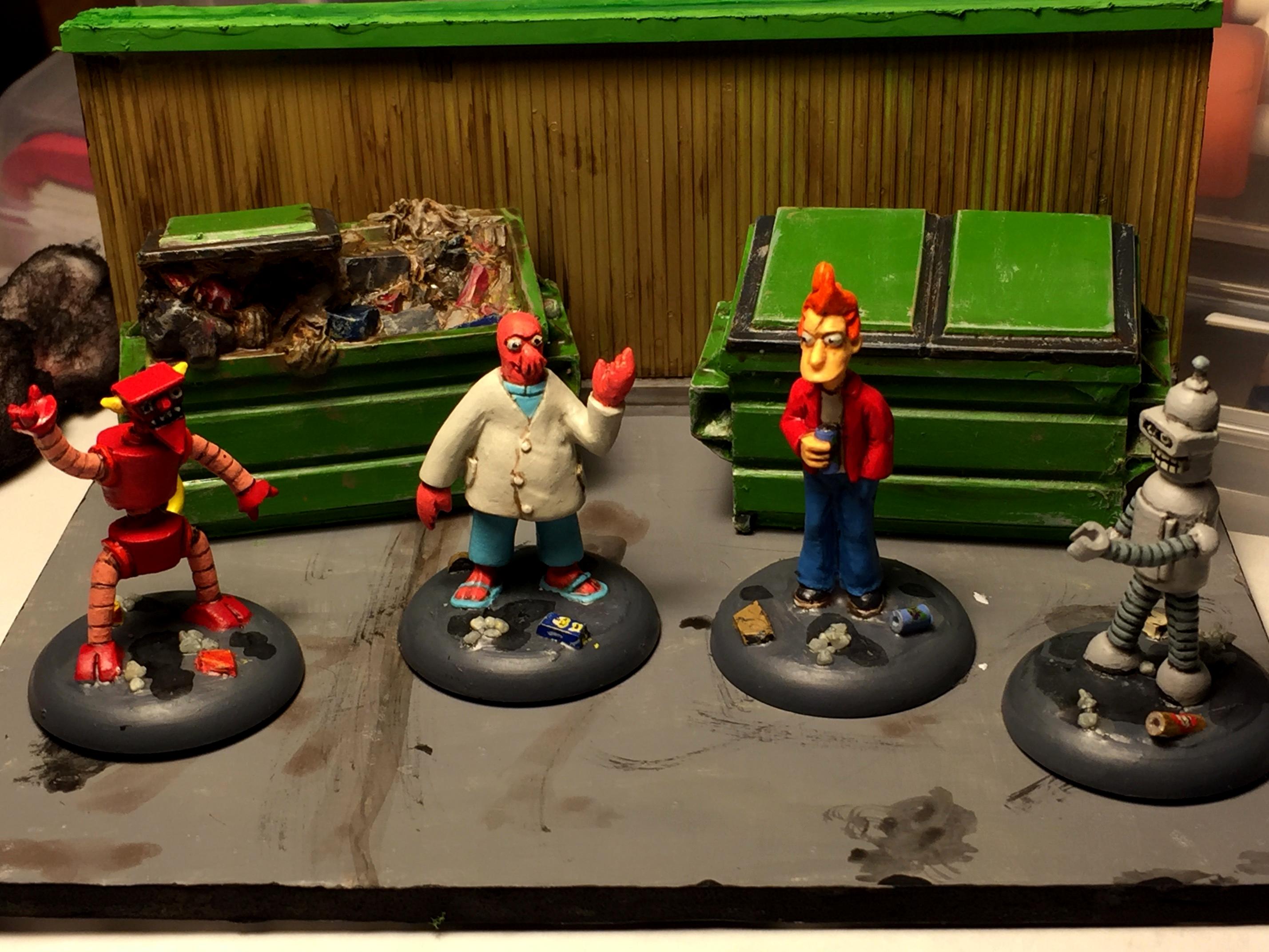 Cartoon, Futurama, Pulp, Sci Fi