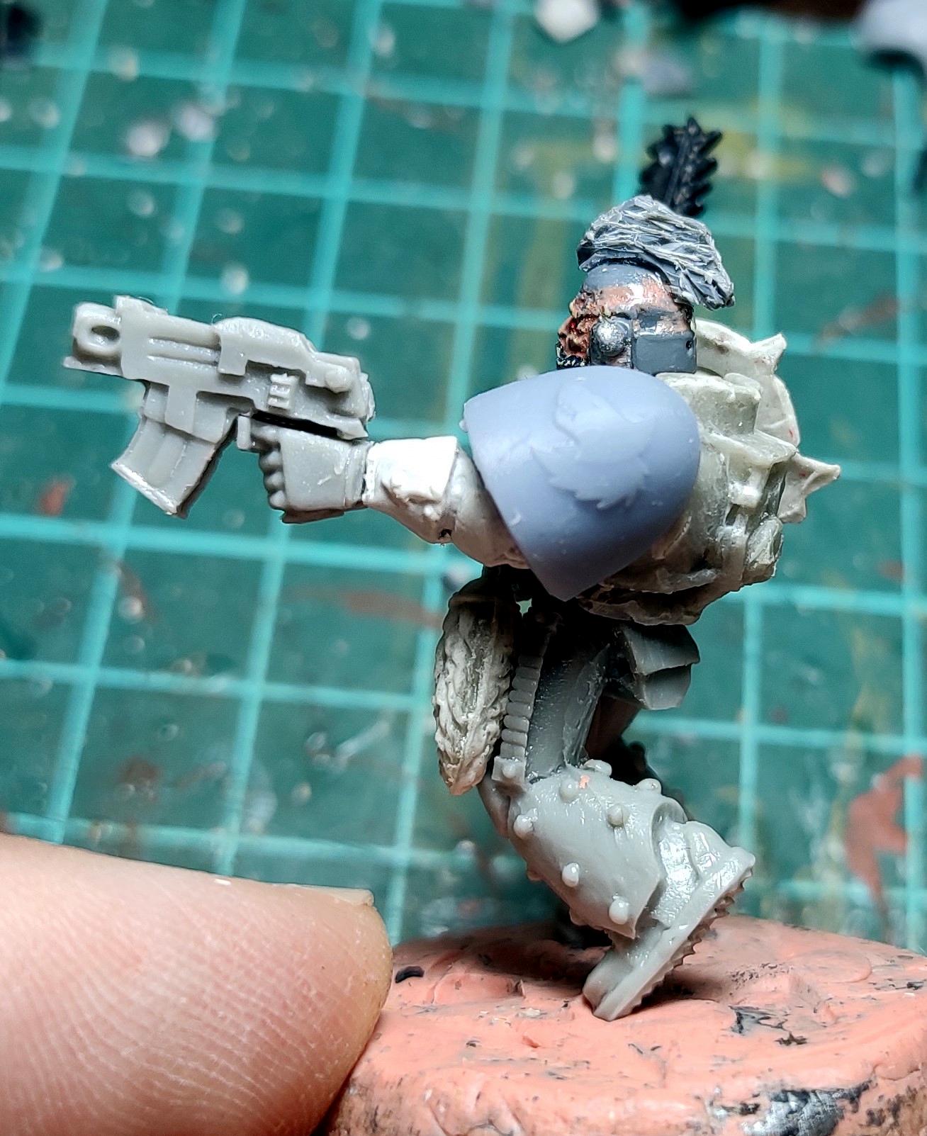 Berserk, Berserkers, Berzerk, Berzerker, Blood For The Blood God, Blood Wolves, Casting, Chaos, Chaos Space Marines, Conversion, Heresy, Heretic Astartes, Infantry, Khorne, Khorne Wolves, Kitbash, Putty, Skulls For Skull Throne, Space Wolves, Traitor Legions, Trophy, Warhammer 40,000, Work In Progress