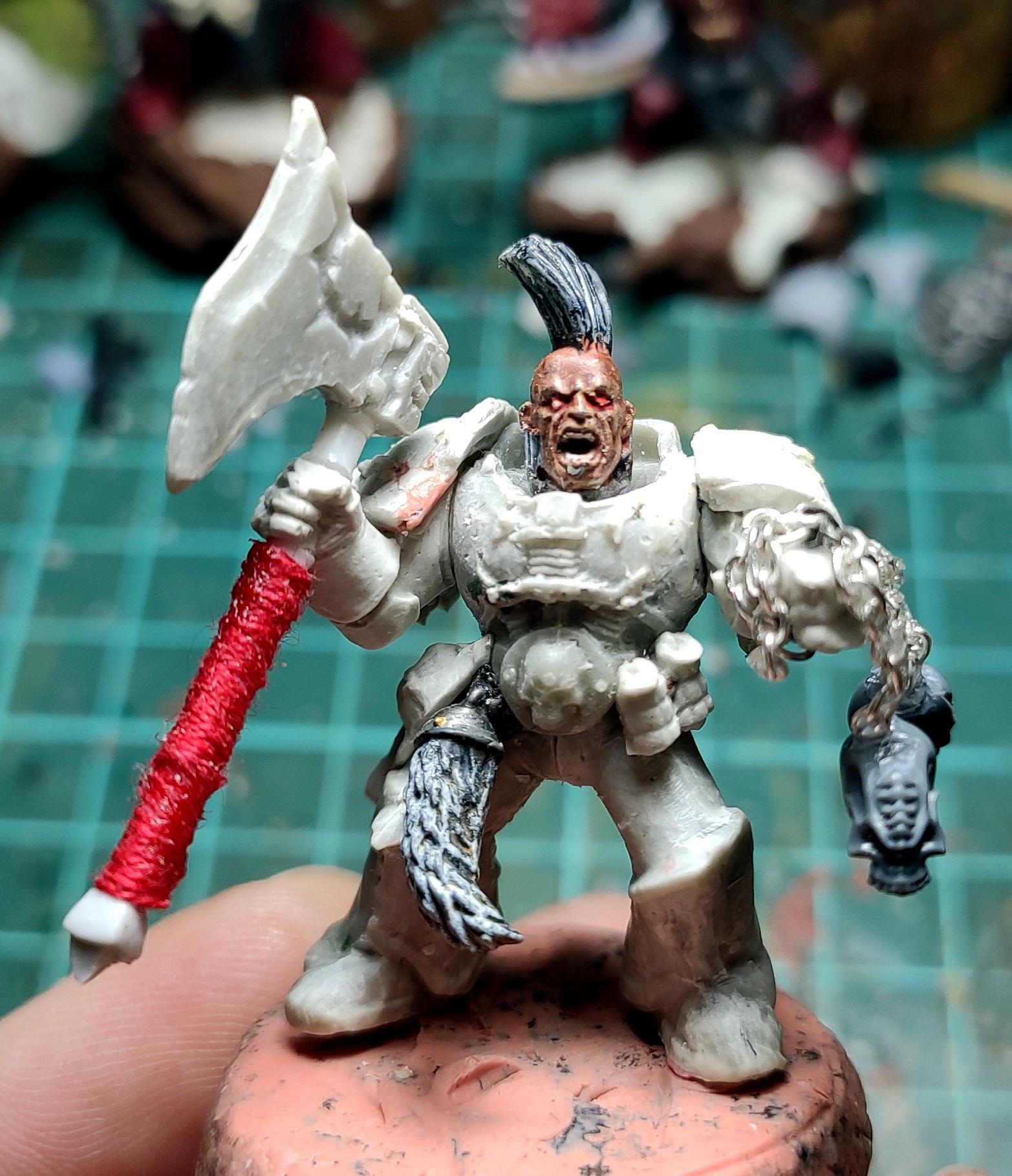 Berserk, Berserkers, Berzerk, Berzerker, Blood For The Blood God, Blood Wolves, Casting, Chaos, Chaos Space Marines, Conversion, Heresy, Heretic Astartes, Infantry, Khorne, Khorne Wolves, Kitbash, Putty, Skulls For Skull Throne, Space Wolves, Traitor Legions, Trophy, Warhammer 40,000, Work In Progress