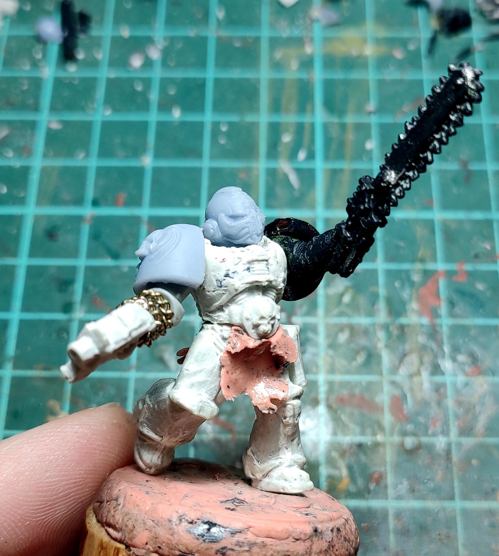 Ave Dominus Nox, Casting, Chaos, Chaos Space Marines, Conversion, Heresy, Heretic Astartes, Infantry, Kitbash, Night Lords, Putty, Rebuild, Traitor Legions, Trophy, Warhammer 40,000, Work In Progress