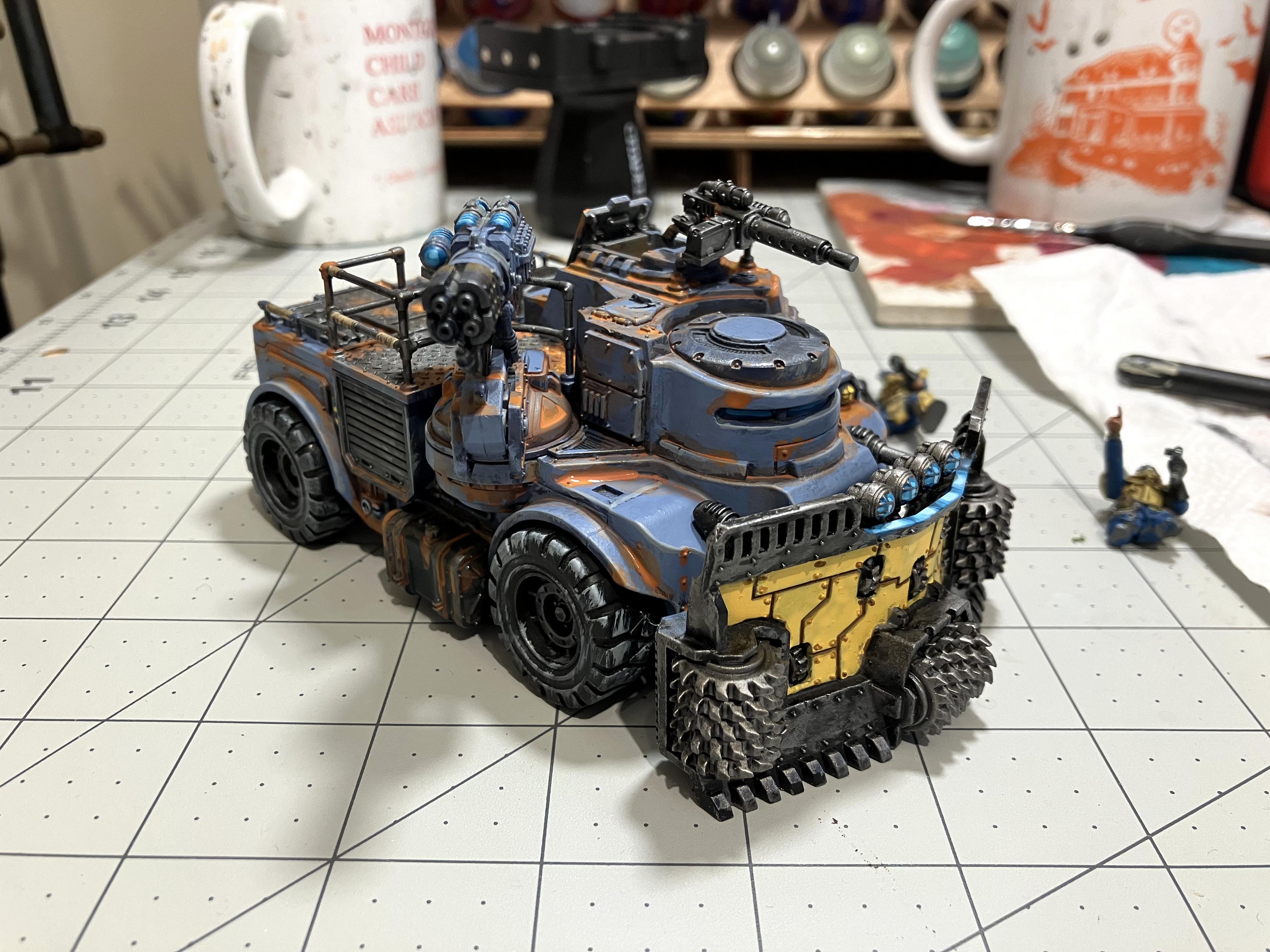 Chaos Cult, Genestealer Cult, Goliath Truck, Kitbash, Rockcrusher, Rust Effects, Weathered
