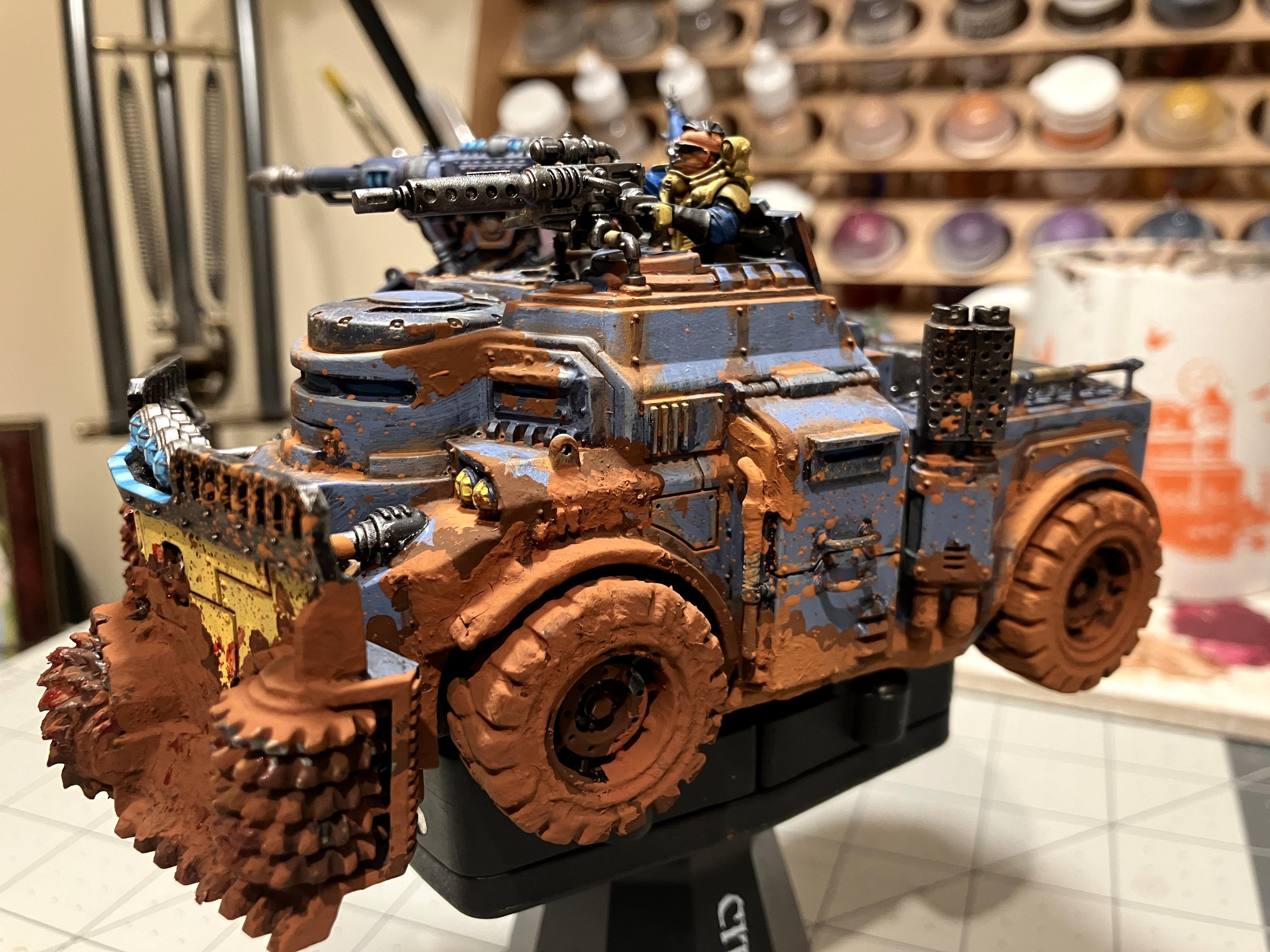 Chaos Cult, Genestealer Cult, Goliath Truck, Kitbash, Rockcrusher, Rust Effects, Weathered