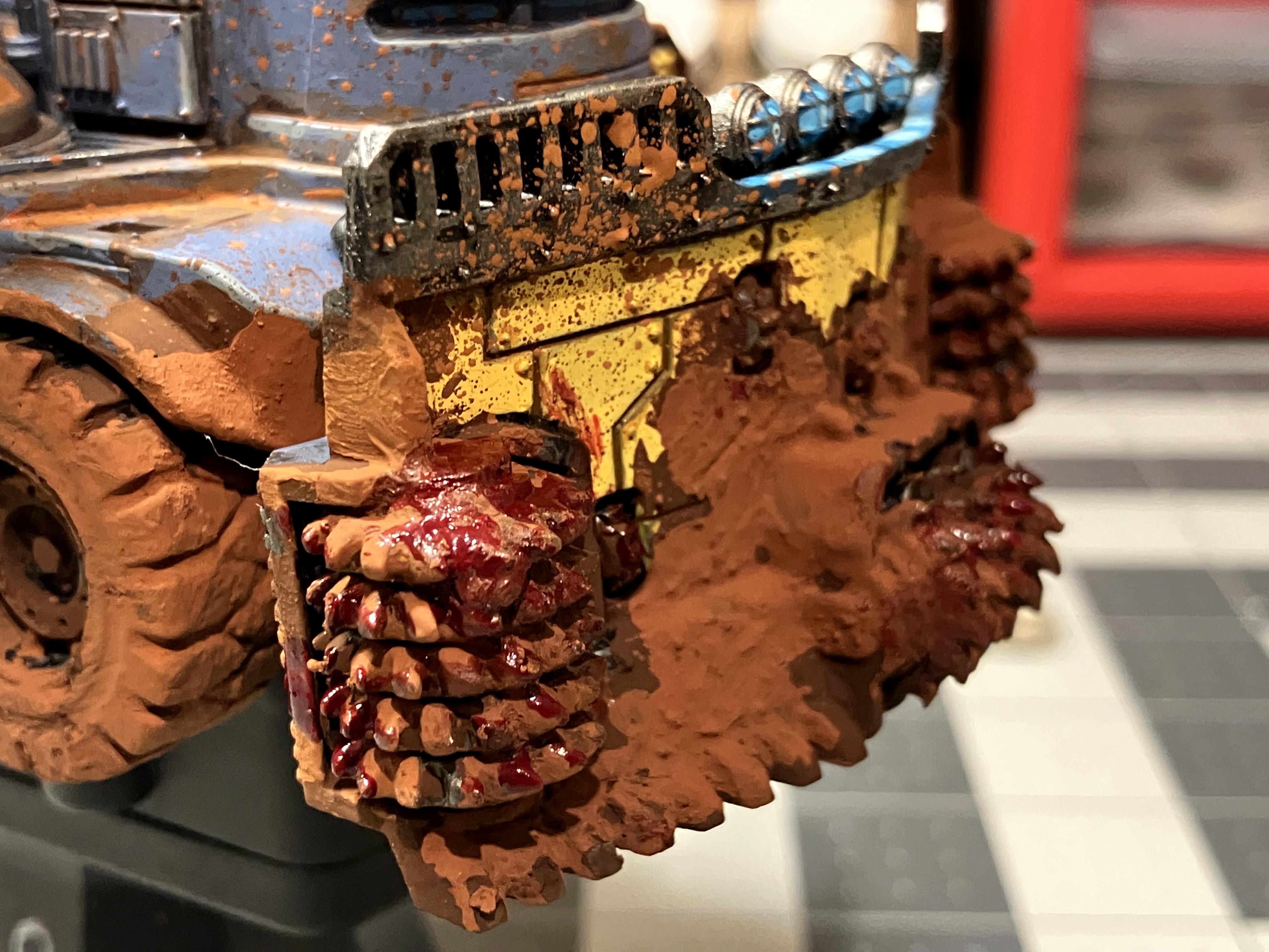 Chaos Cult, Genestealer Cult, Goliath Truck, Kitbash, Rockcrusher, Rust Effects, Weathered