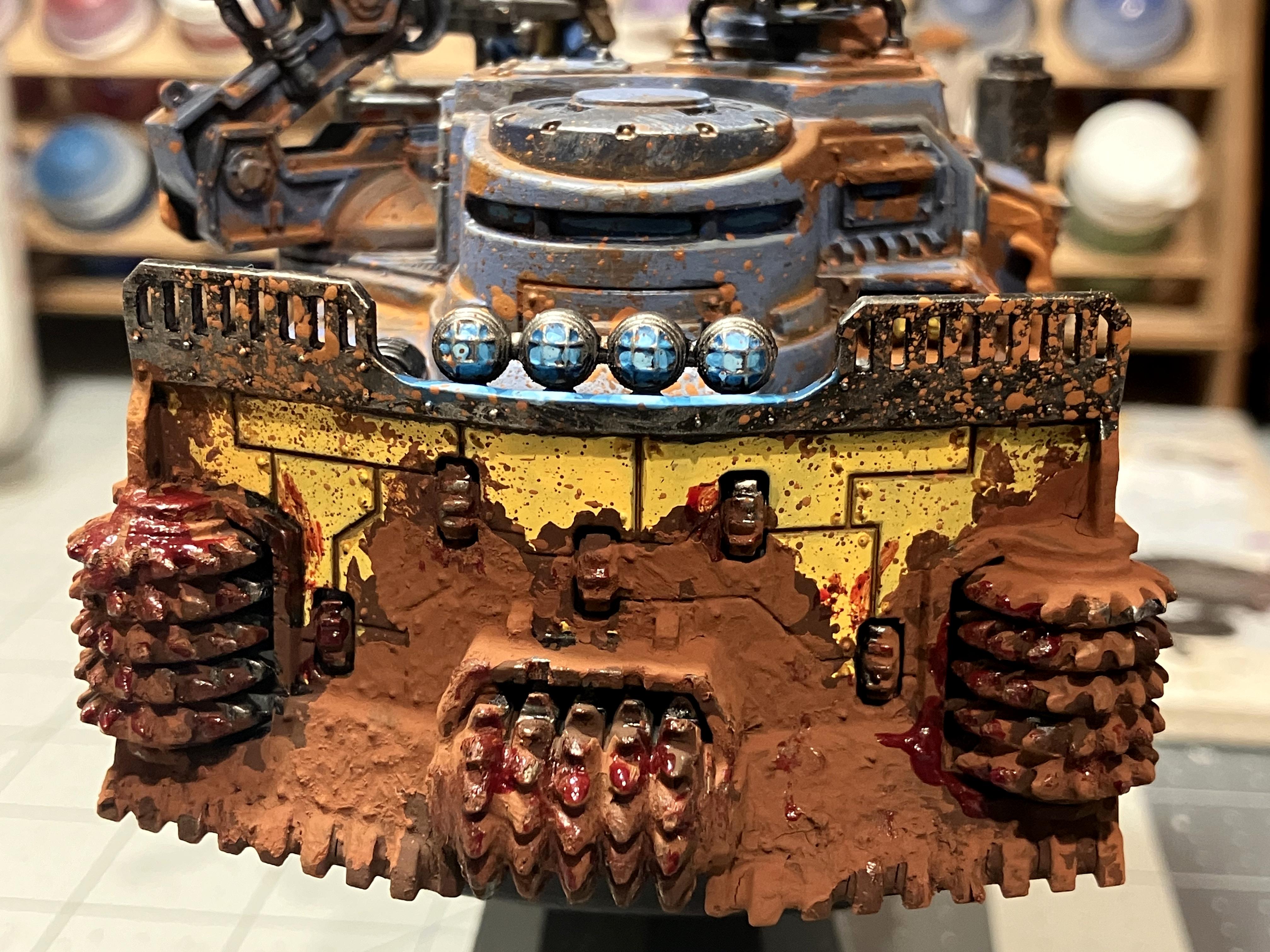 Chaos Cult, Genestealer Cult, Goliath Truck, Kitbash, Rockcrusher, Rust Effects, Weathered