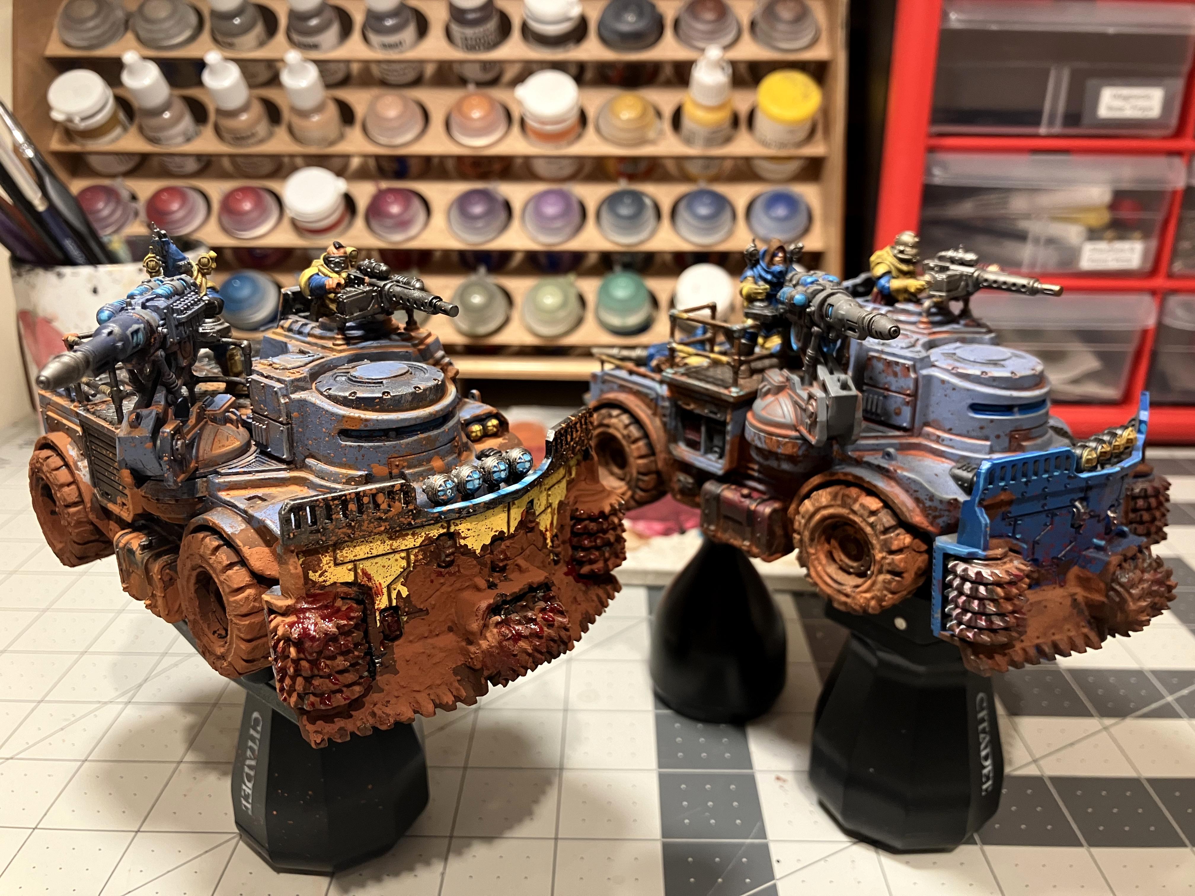 Chaos Cult, Genestealer Cult, Goliath Truck, Kitbash, Rockcrusher, Rust Effects, Weathered