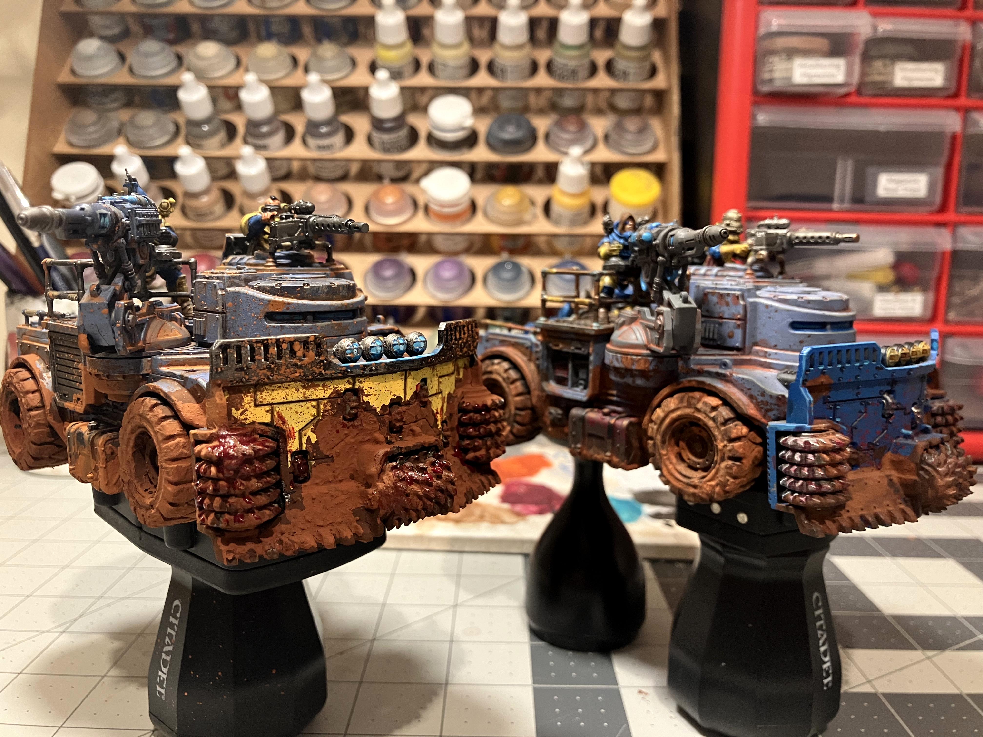 Chaos Cult, Genestealer Cult, Goliath Truck, Kitbash, Rockcrusher, Rust Effects, Weathered