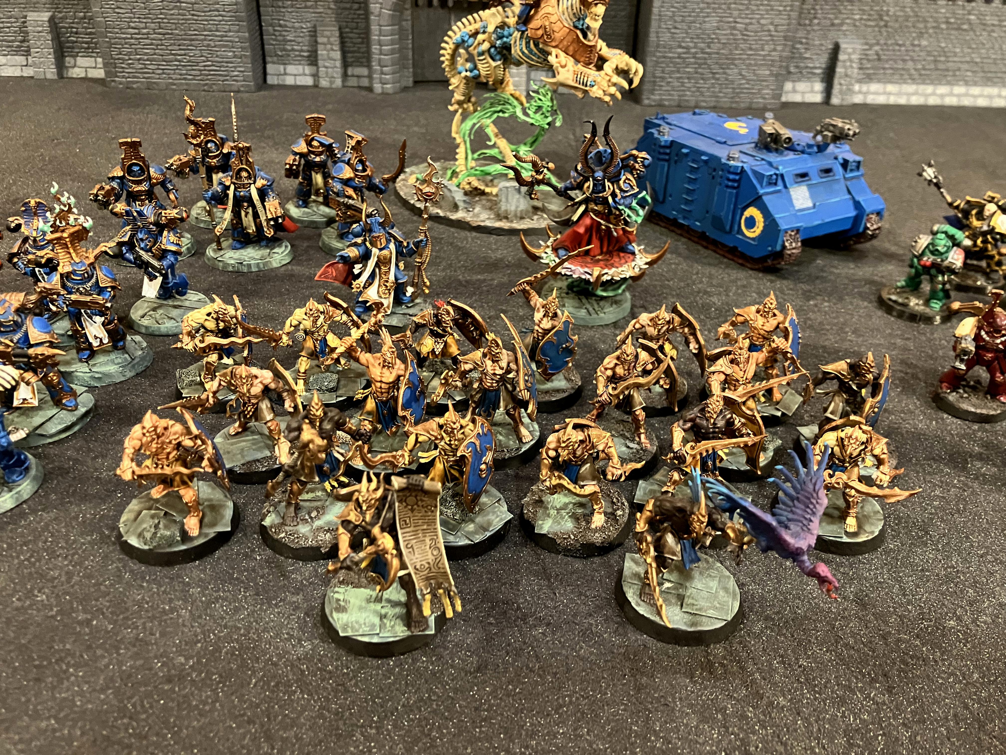 Arhiman, Army, Chaos Space Marines, Conversion, Miniatures, Rhino, Rubric Marines, Rubricae, Thousand Sons, Tzangors, Warhammer 40,000