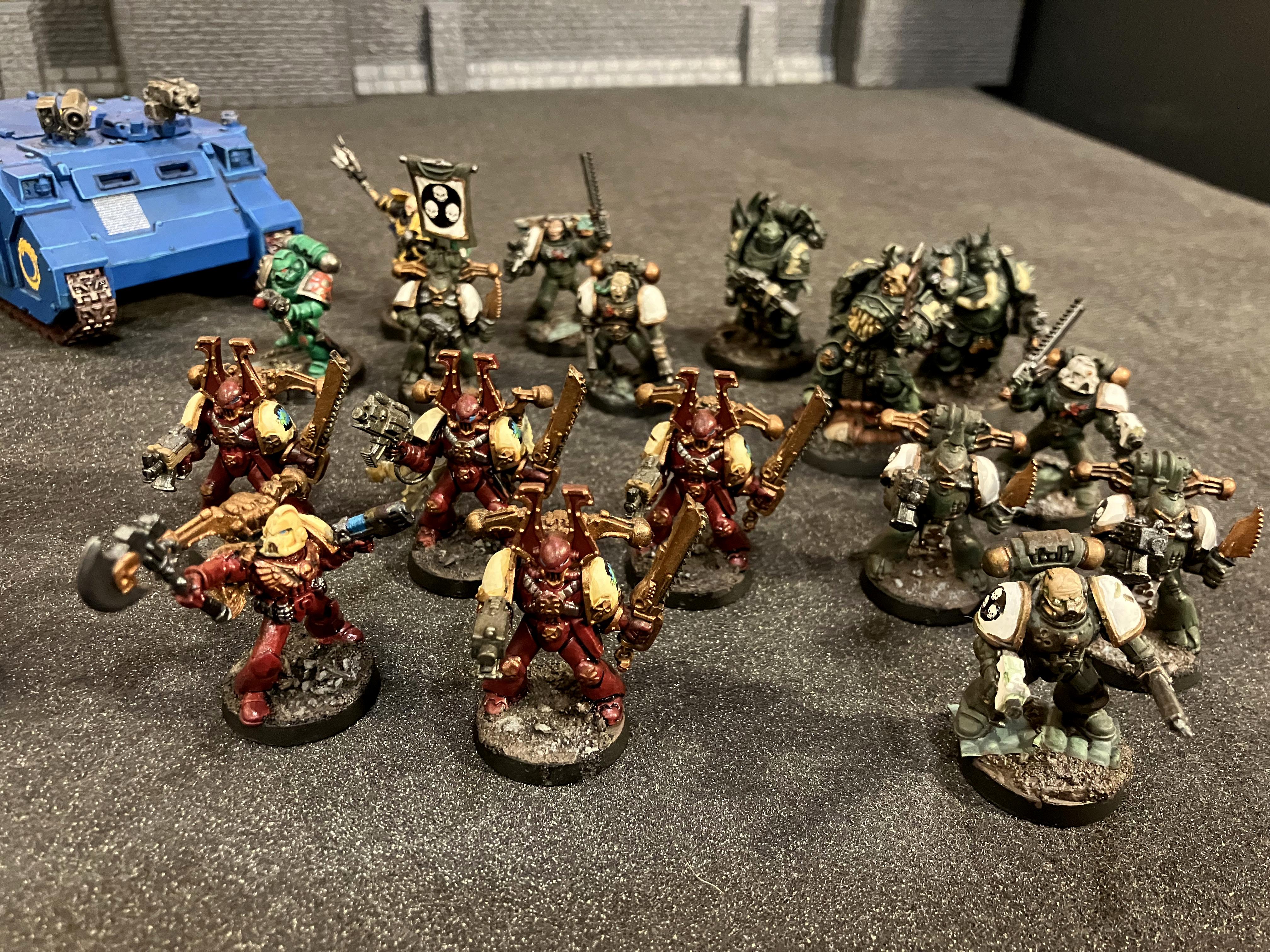 Arhiman, Army, Chaos Space Marines, Conversion, Miniatures, Rhino, Rubric Marines, Rubricae, Thousand Sons, Tzangors, Warhammer 40,000