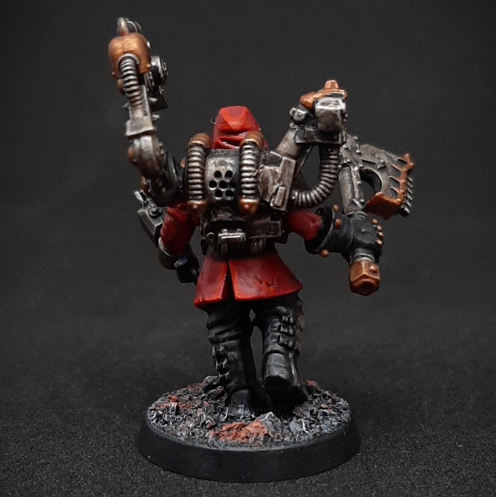 Adept, Adeptus, Auspex, Background, Bionics, Bolter, Boltpistol, Chainaxe, Conversion, Custom, Enginseer, Fluff, Gun, Inq28, Inquisitor, Lore, Machine, Mars, Mechanicus, Miniature, Retinue, Scanner, Servo-arm, Story, Tech, Tech-adept, Techpriest