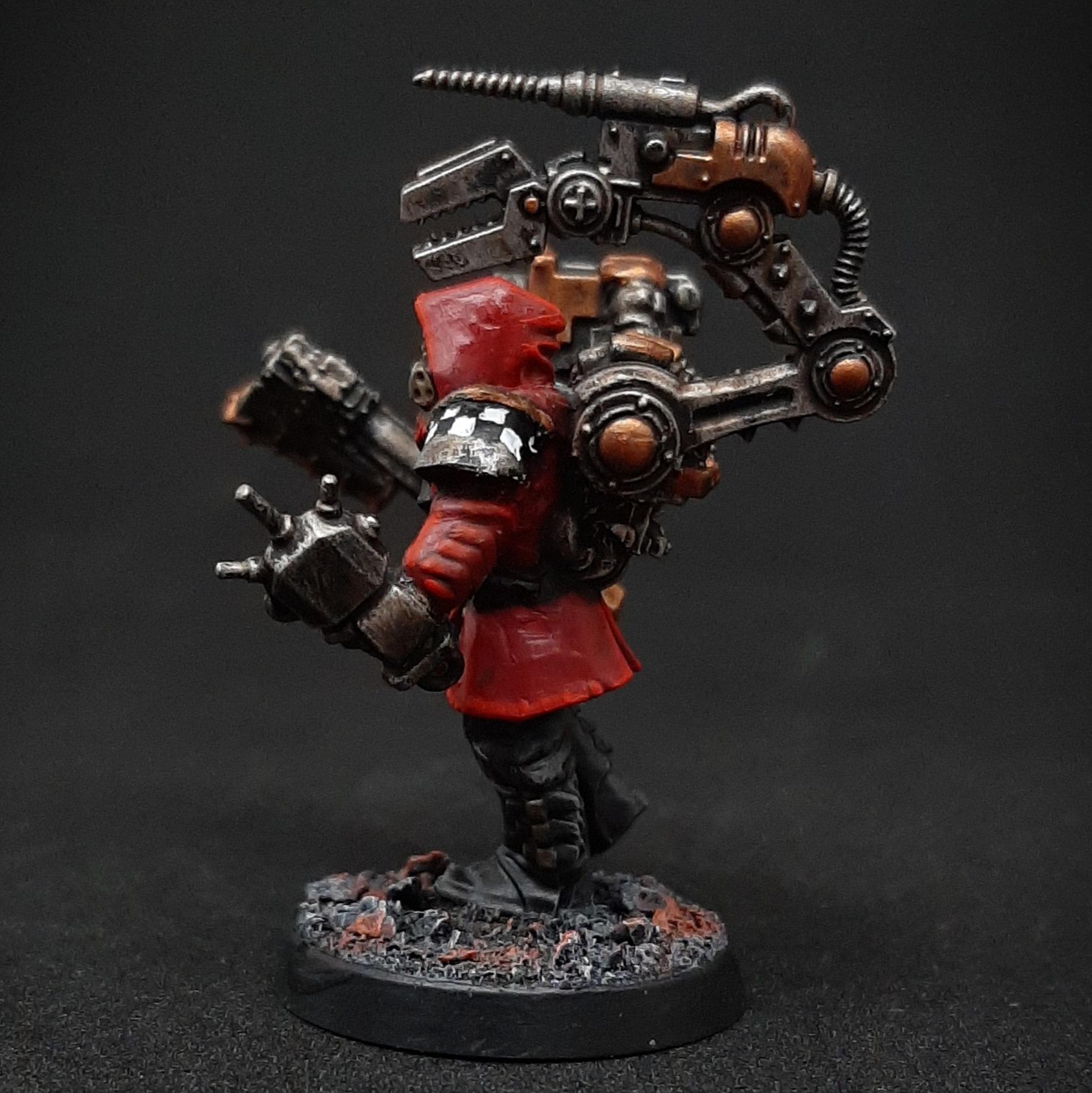 Adept, Adeptus, Auspex, Background, Bionics, Bolter, Boltpistol, Chainaxe, Conversion, Custom, Enginseer, Fluff, Gun, Inq28, Inquisitor, Lore, Machine, Mars, Mechanicus, Miniature, Retinue, Scanner, Servo-arm, Story, Tech, Tech-adept, Techpriest