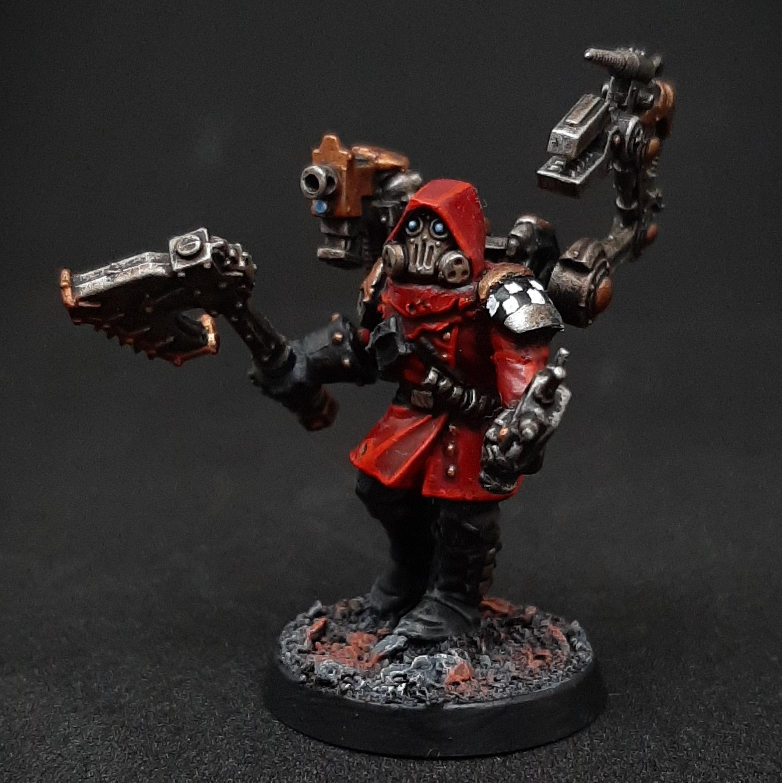 Adept, Adeptus, Auspex, Background, Bionics, Bolter, Boltpistol, Chainaxe, Conversion, Custom, Enginseer, Fluff, Gun, Inq28, Inquisitor, Lore, Machine, Mars, Mechanicus, Miniature, Retinue, Scanner, Servo-arm, Story, Tech, Tech-adept, Techpriest