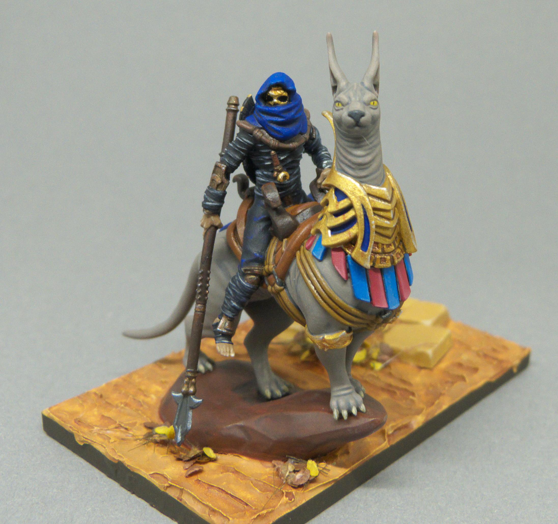 3d Printed, Cat, Cavalry, Desert, Egyptian