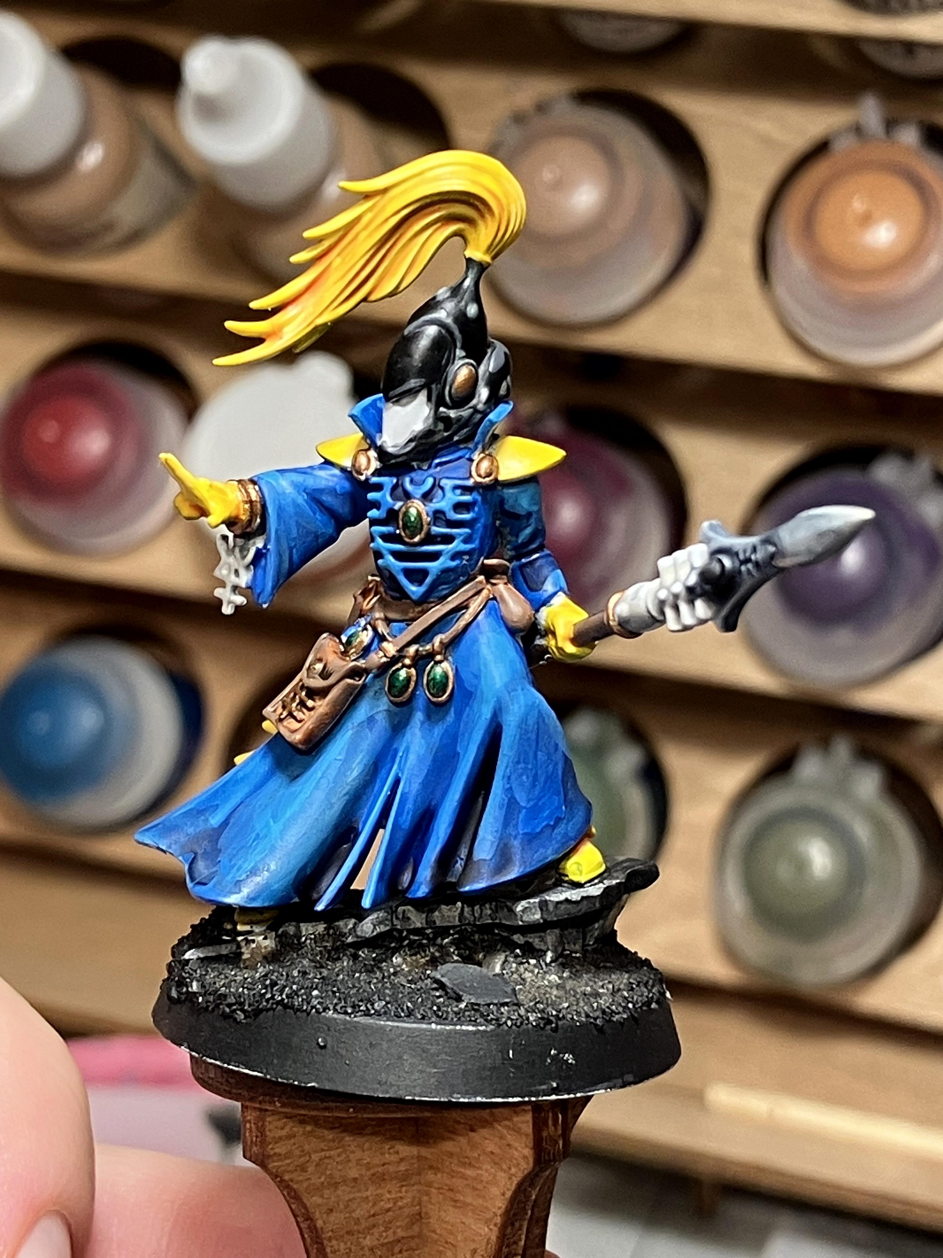 Aeldari, Eldar, Farseer, Iyanden, Speedpaint, Warlock, Work In Progress