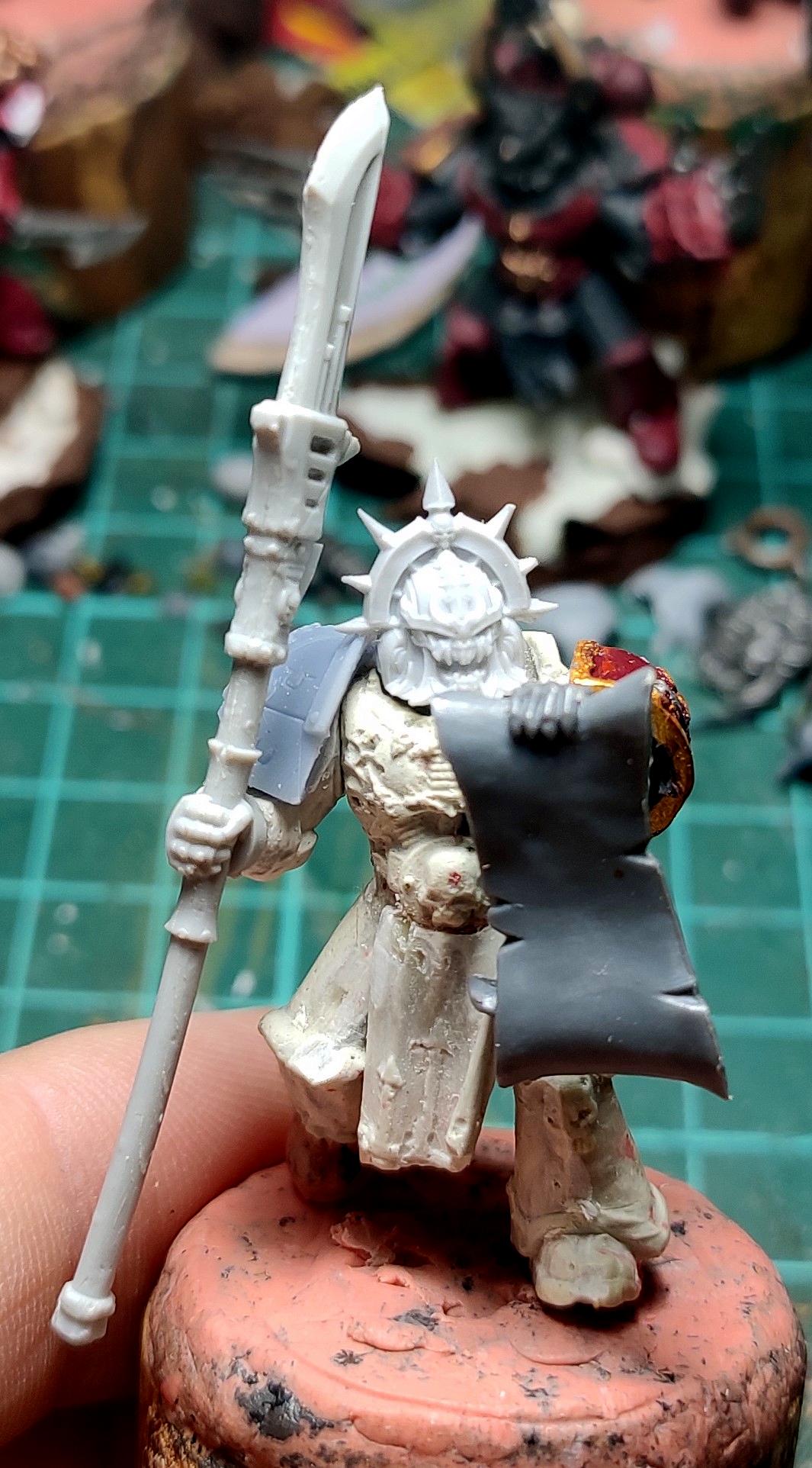 Casting, Chaos, Chaos Space Marines, Chosen, Conversion, Glaive, Heresy, Heretic Astartes, Infantry, Kitbash, Putty, Traitor Legions, Warhammer 40,000, Work In Progress