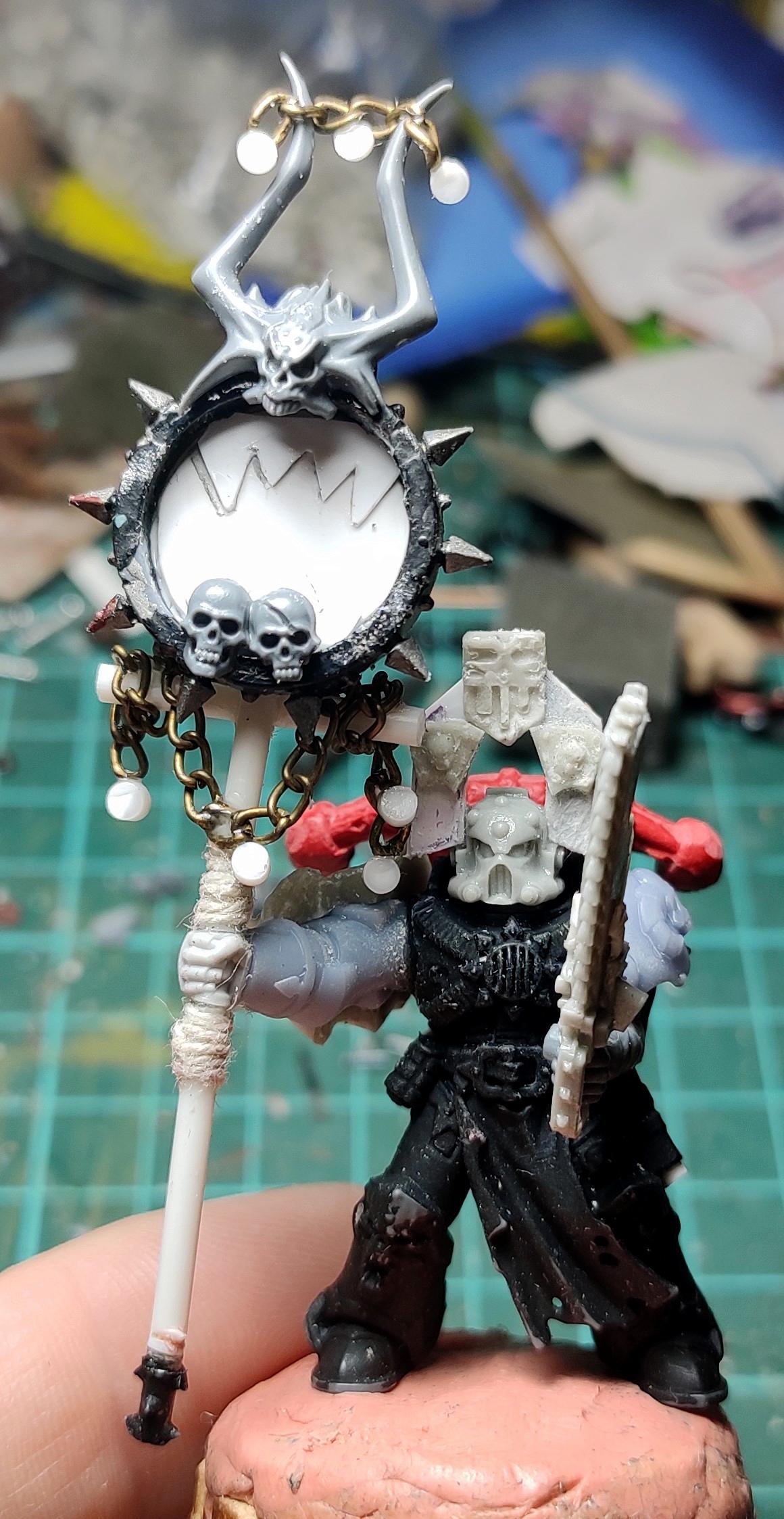 Banner, Berserk, Berserkers, Berzerk, Berzerker, Blood For The Blood God, Casting, Chain Sword, Chaos, Chaos Space Marines, Conversion, Heresy, Heretic Astartes, Infantry, Khorne, Kitbash, Putty, Rebuild, Scratch Build, Skulls For Skull Throne, Traitor Legions, Trophy, Warhammer 40,000, Work In Progress, World Eaters