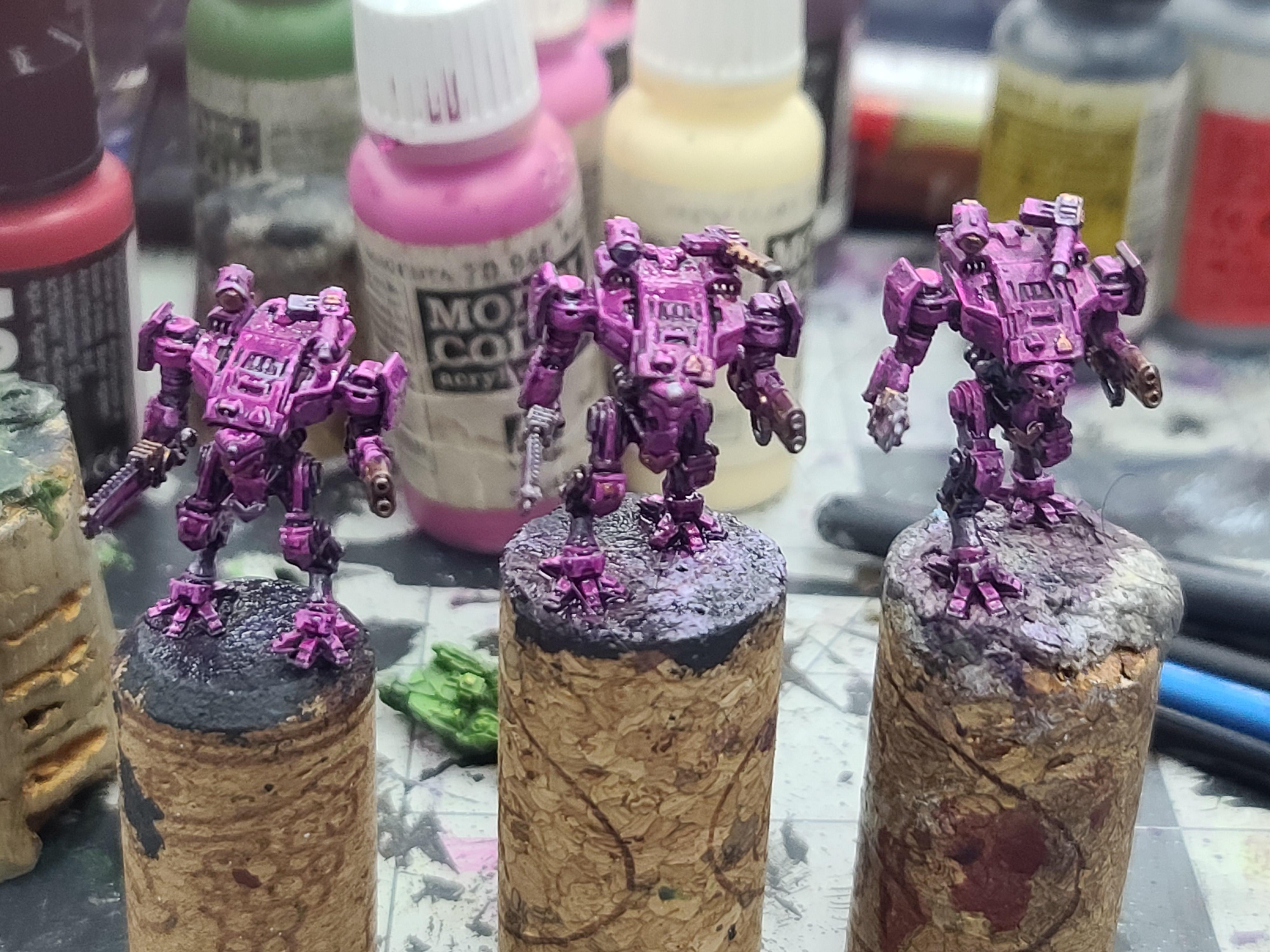 6mm, Adeptus Titanicus, Armigers, Metal, Vangaurd Miniatures