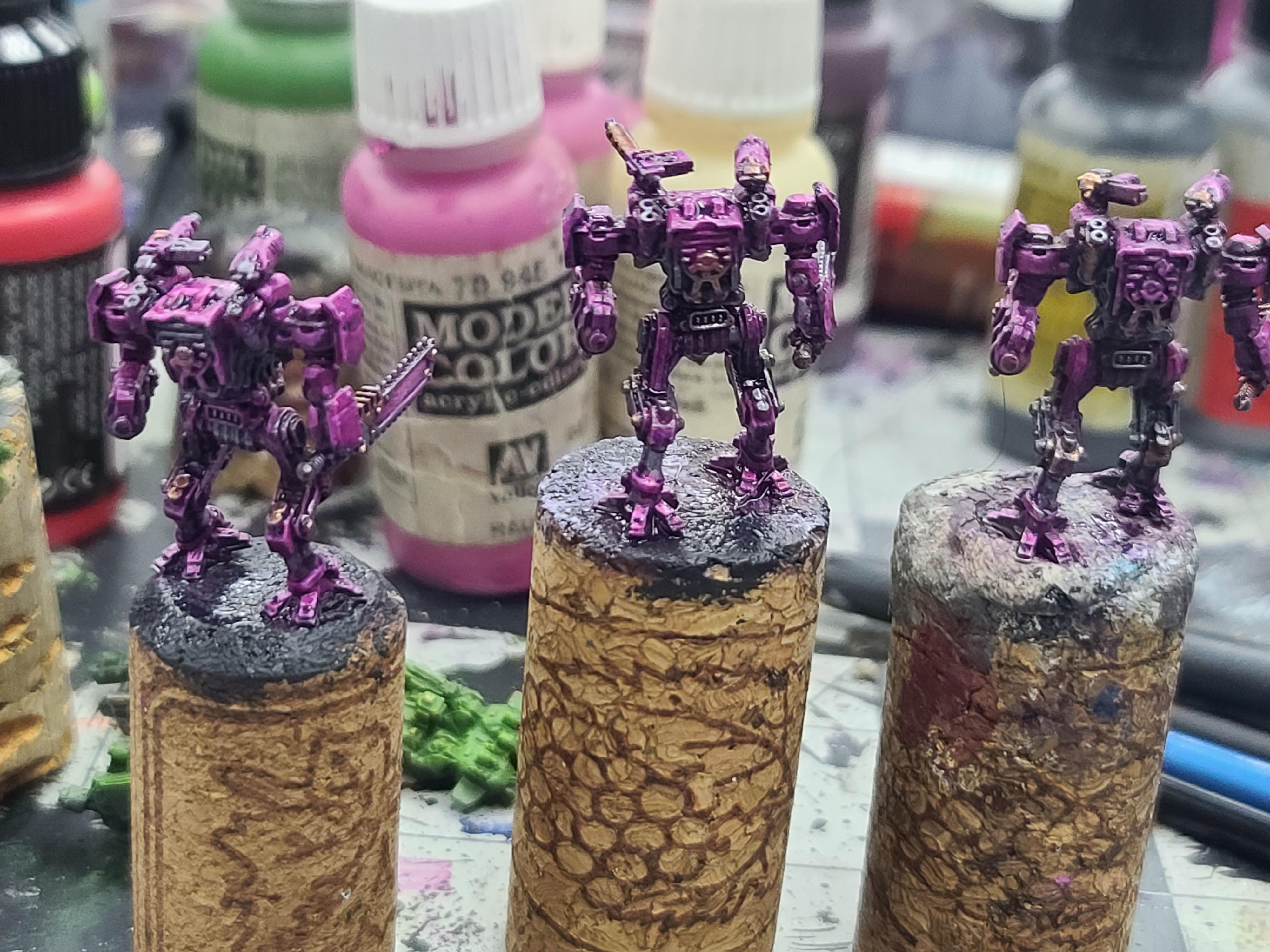 6mm, Adeptus Titanicus, Armigers, Metal, Vangaurd Miniatures
