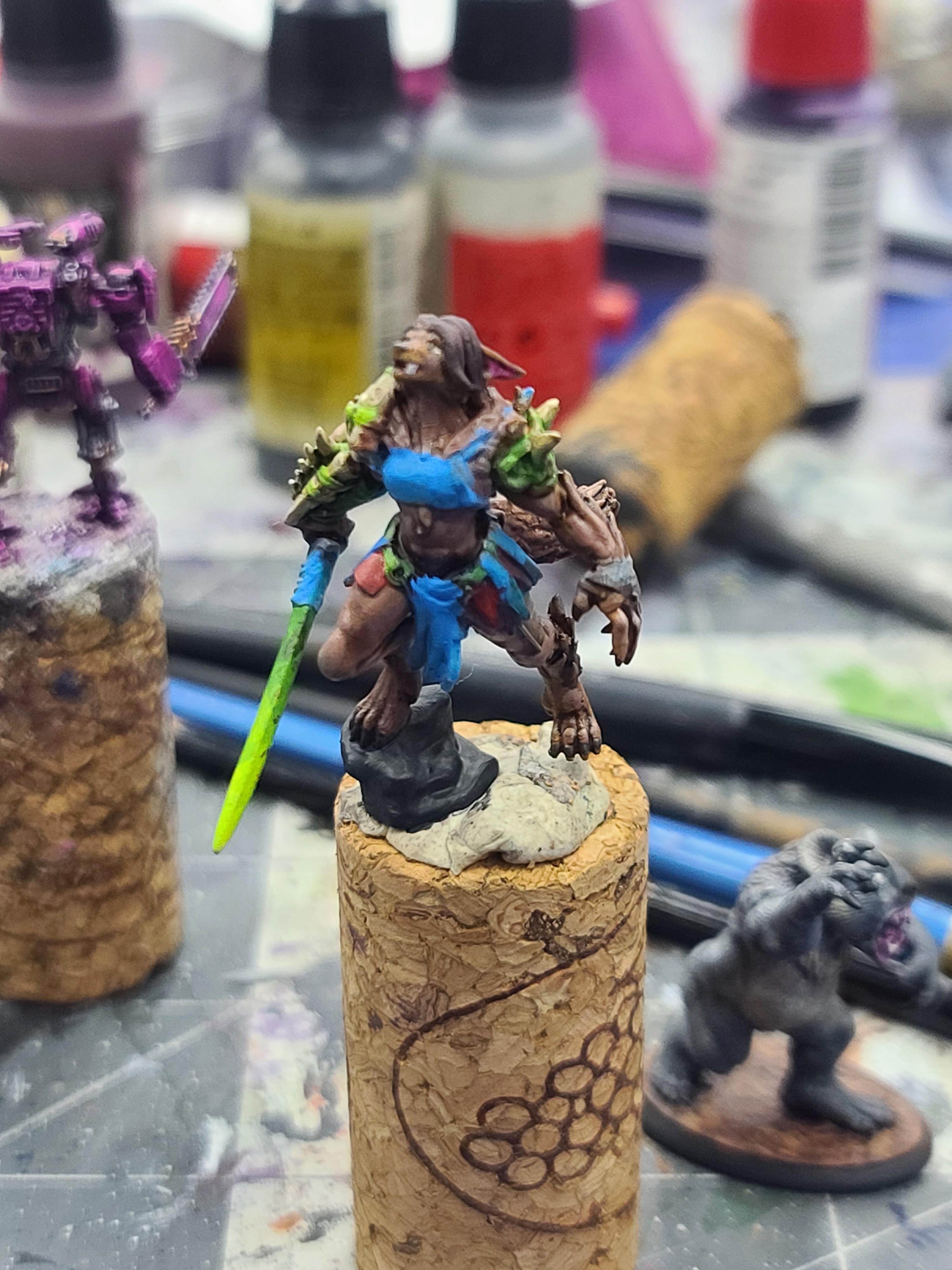 3d Printed, Animal Adventurers, Dungeons And Dragons, Spellforged Renderings, Velrock, Werewolf