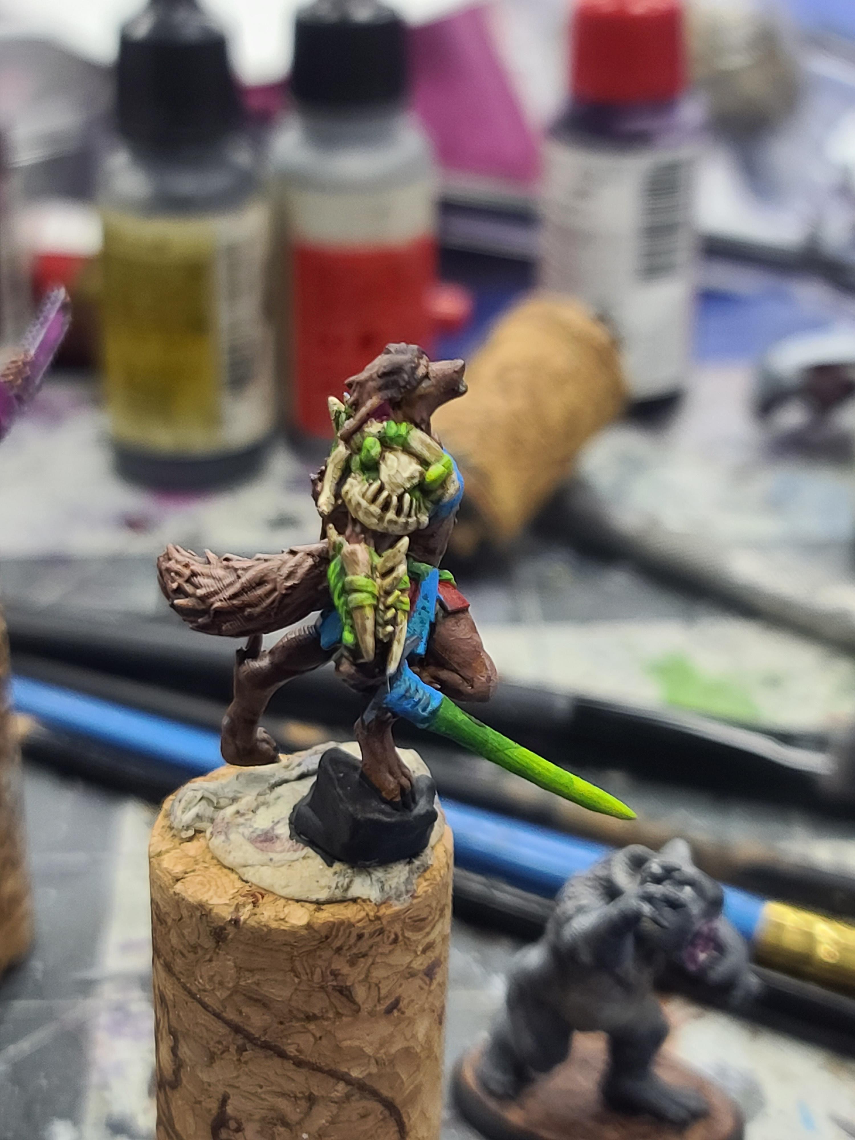 3d Printed, Animal Adventurers, Dungeons And Dragons, Spellforged Renderings, Velrock, Werewolf