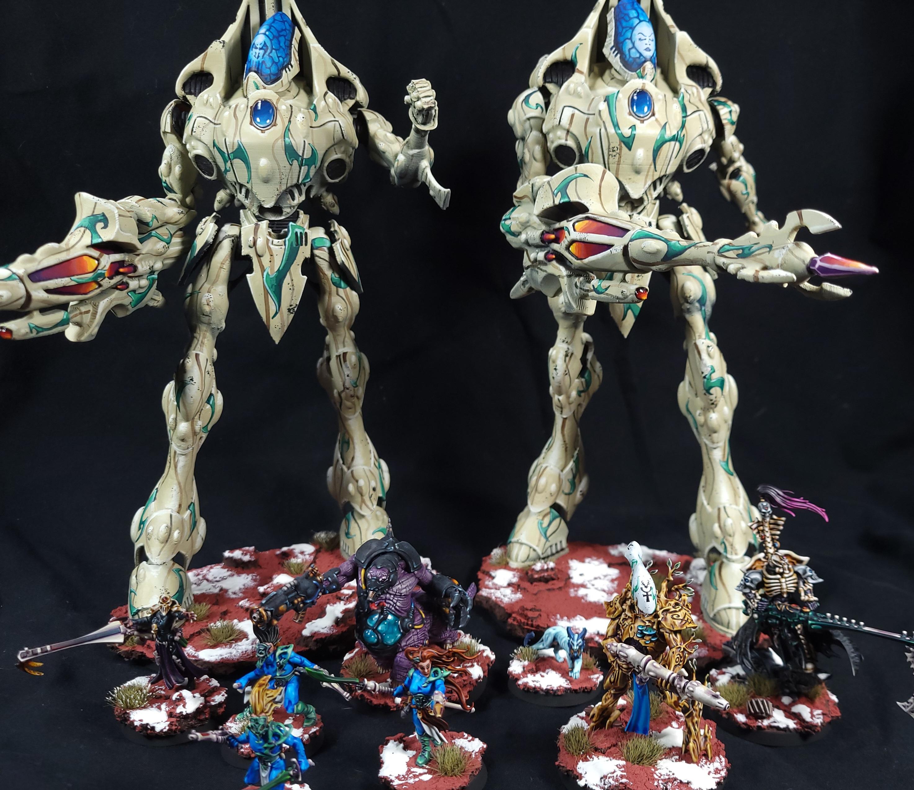 3d Print, Eldar, Maugan Ra, Warhammer 40,000, Wraithknights, Zoat