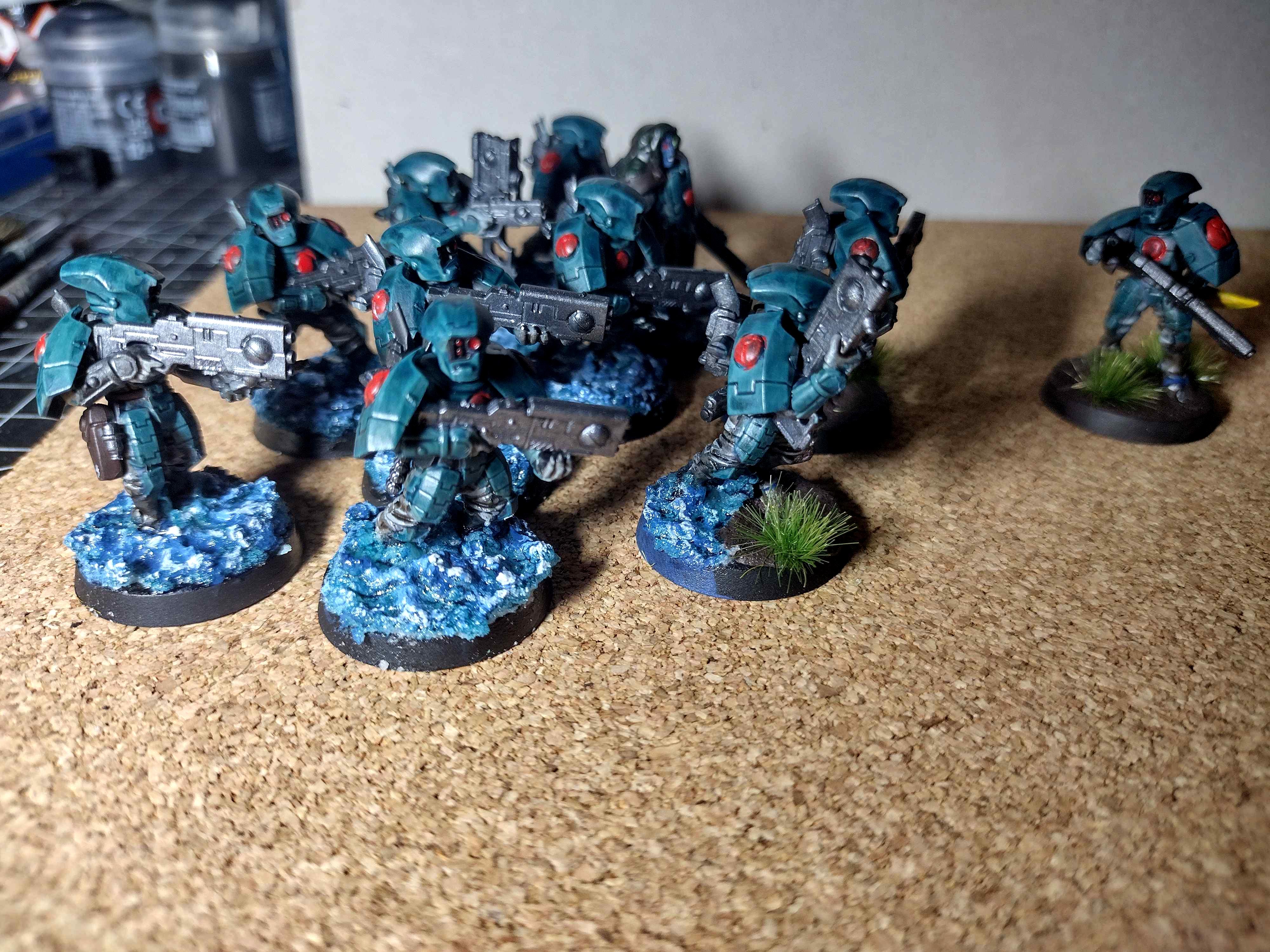 Breachers, Fire Warriors, Tau, Water