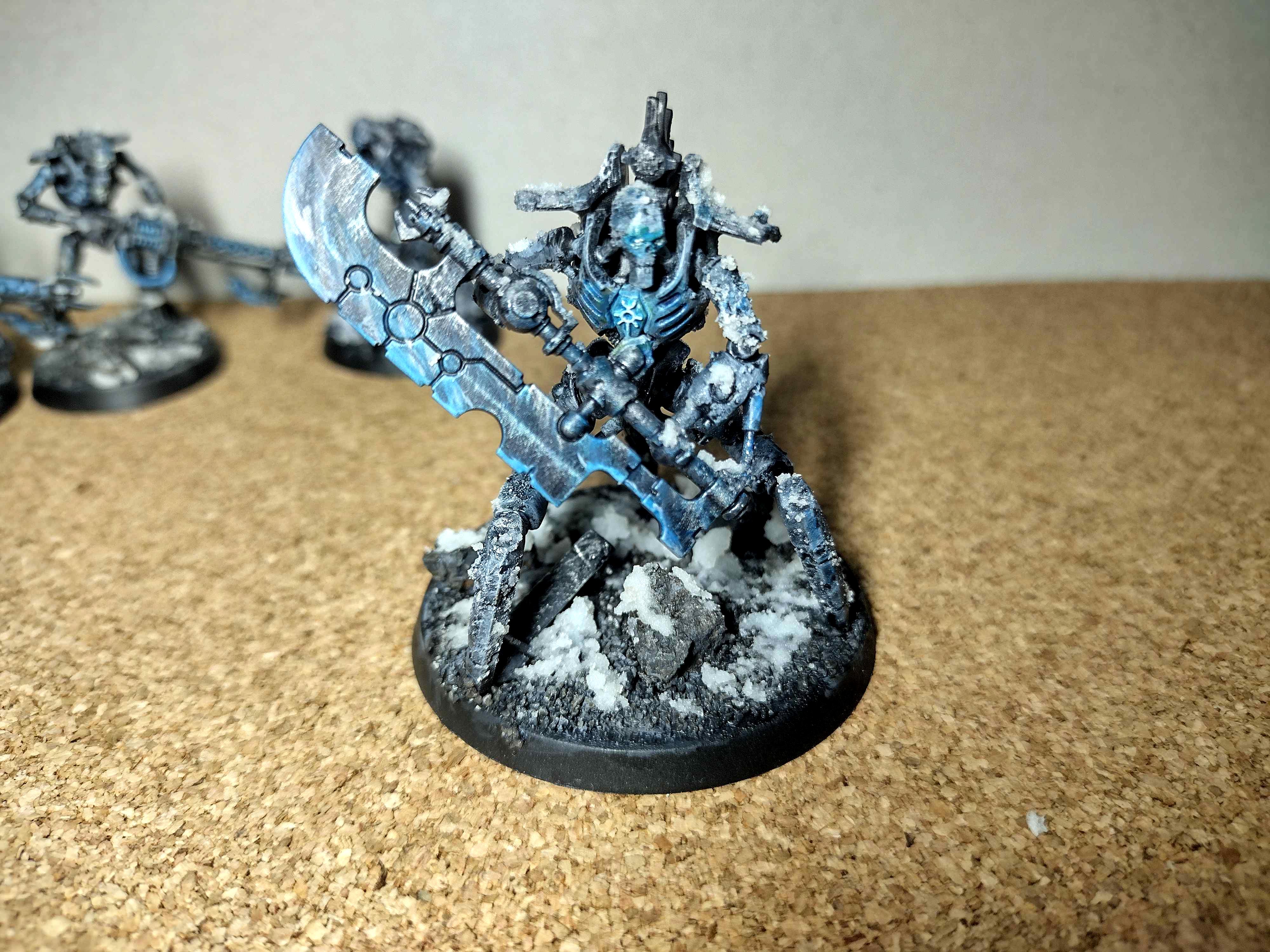 Frost, Ice, Necrons, Skorpekh Destroyer, Snow