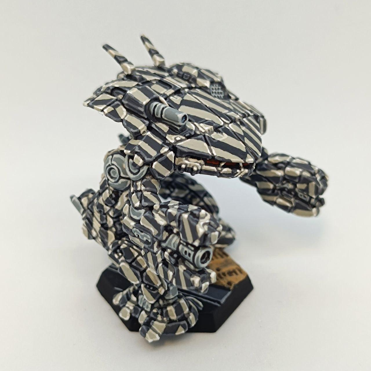 2500kgm3, Battlemech, Battletech, Black, Camouflage, City, Citytech, Crab, Dazzle, Diorama, King, King Crab, Mech, Mechwarrior, Terrain, White