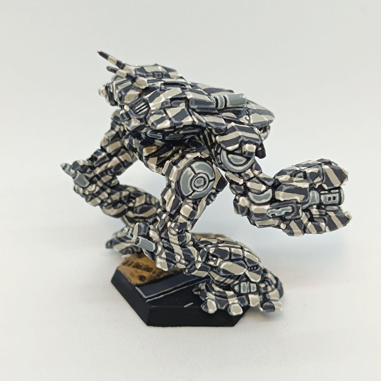 2500kgm3, Battlemech, Battletech, Black, Camouflage, City, Citytech, Crab, Dazzle, Diorama, King, King Crab, Mech, Mechwarrior, Terrain, White